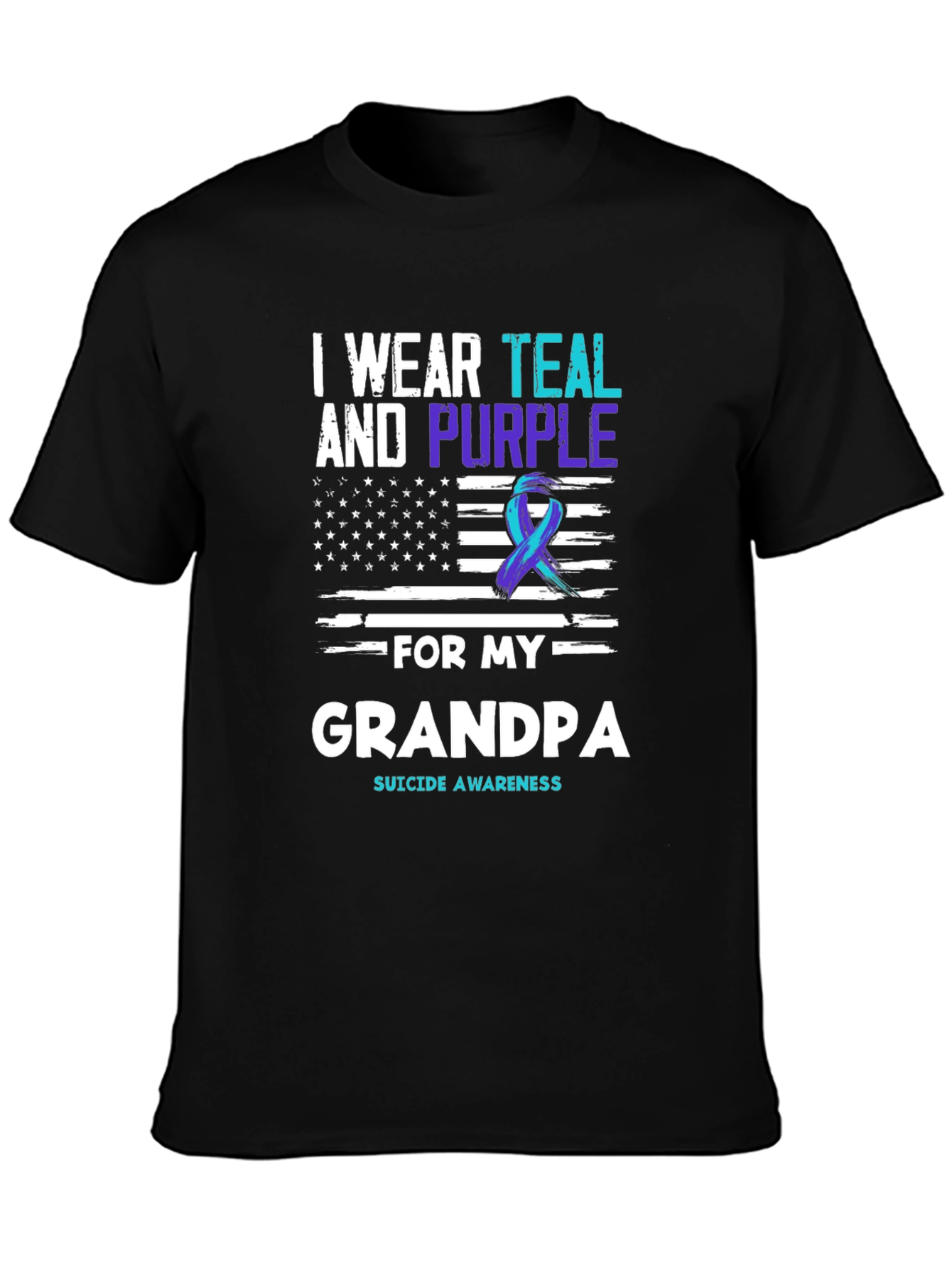 Teal & Purple Suicide Awareness T-Shirt