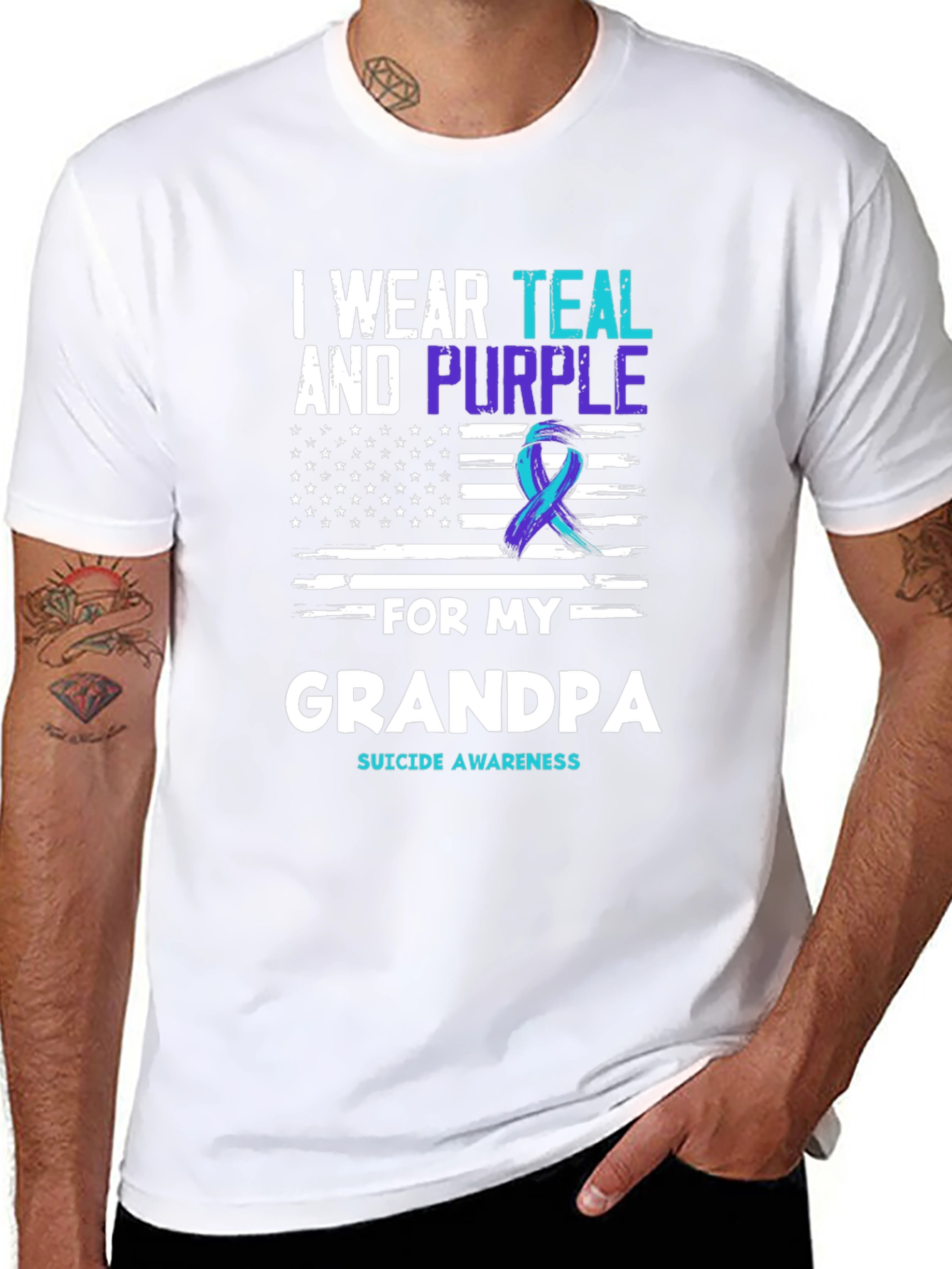 Teal & Purple Suicide Awareness T-Shirt