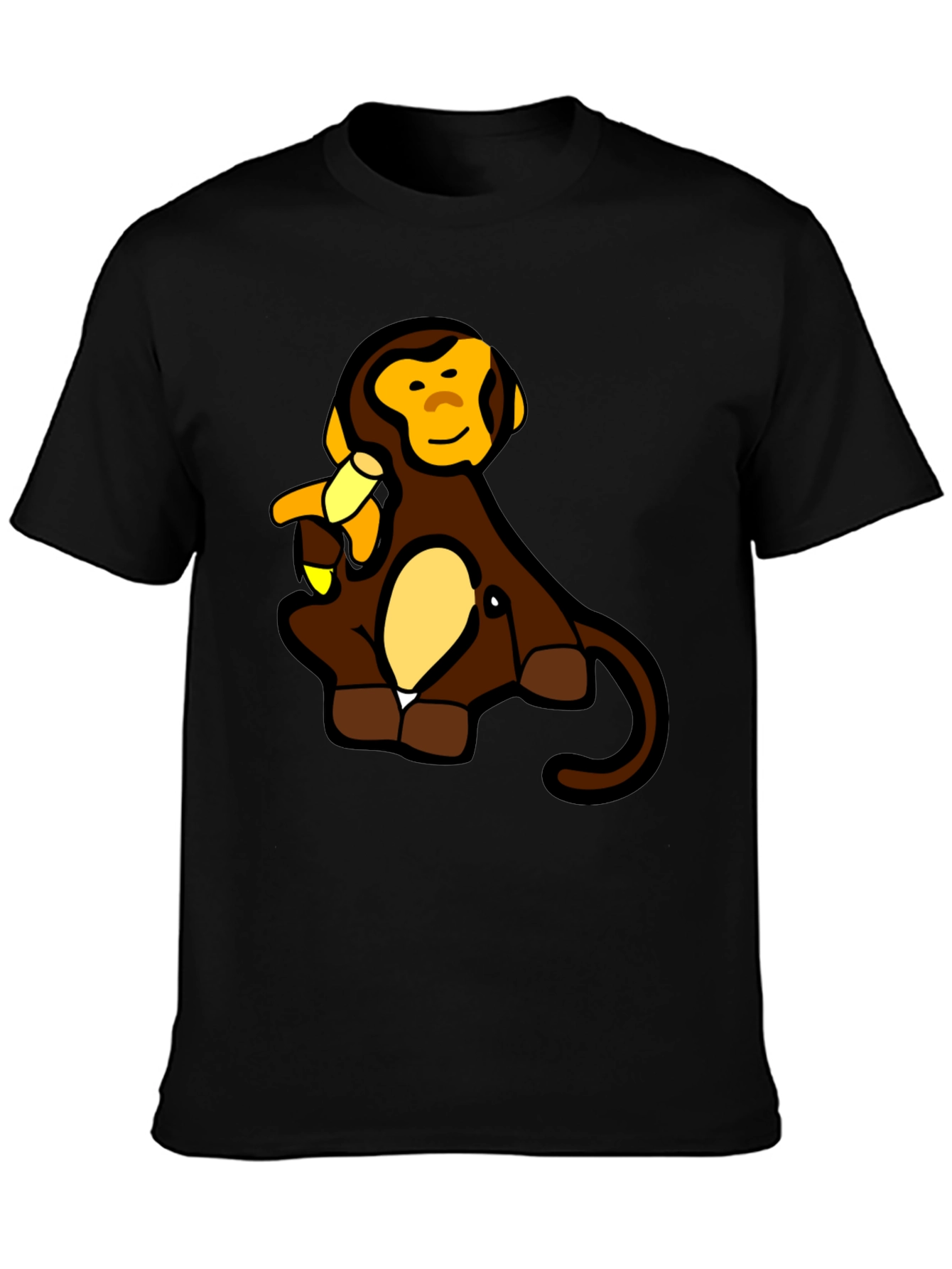 Monkey & Banana Black T-Shirt