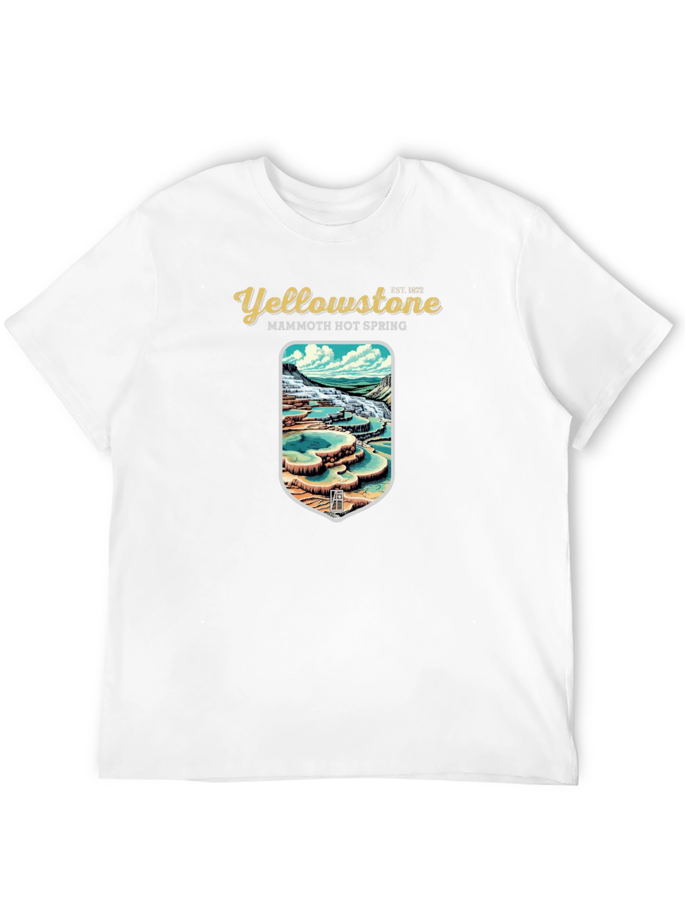 Yellowstone Mammoth Hot Spring Graphic Tee