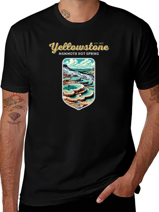 Yellowstone Mammoth Hot Spring Graphic Tee