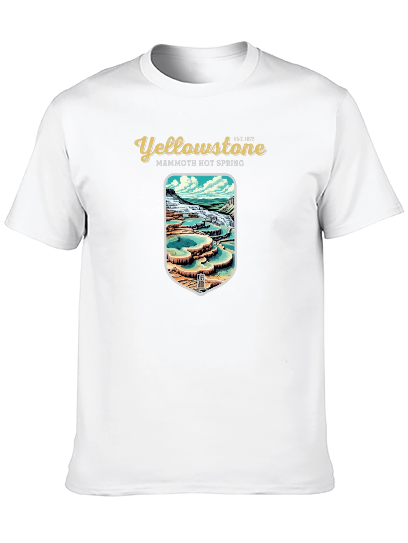 Yellowstone Mammoth Hot Spring Graphic Tee