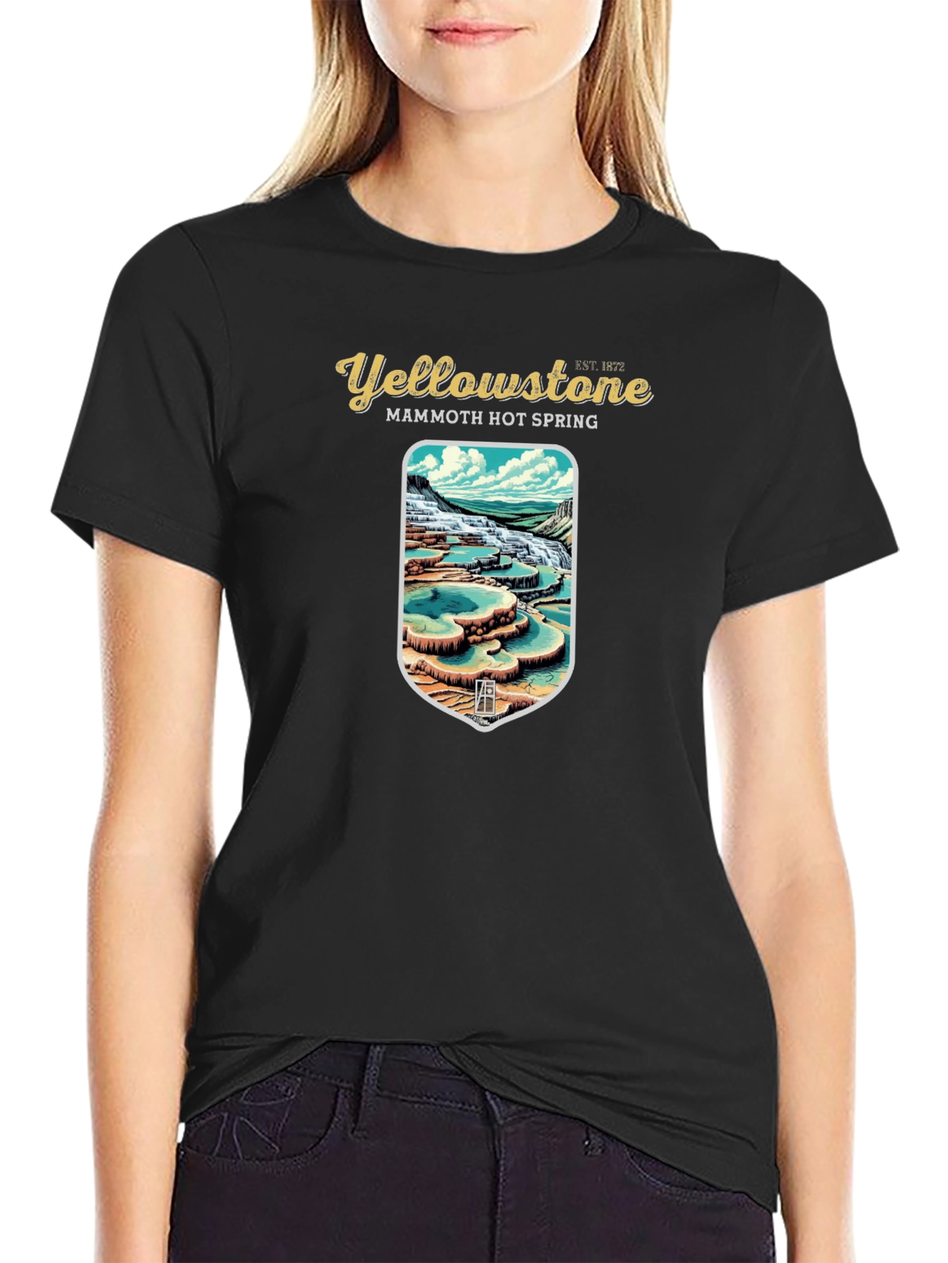Yellowstone Mammoth Hot Spring Graphic Tee