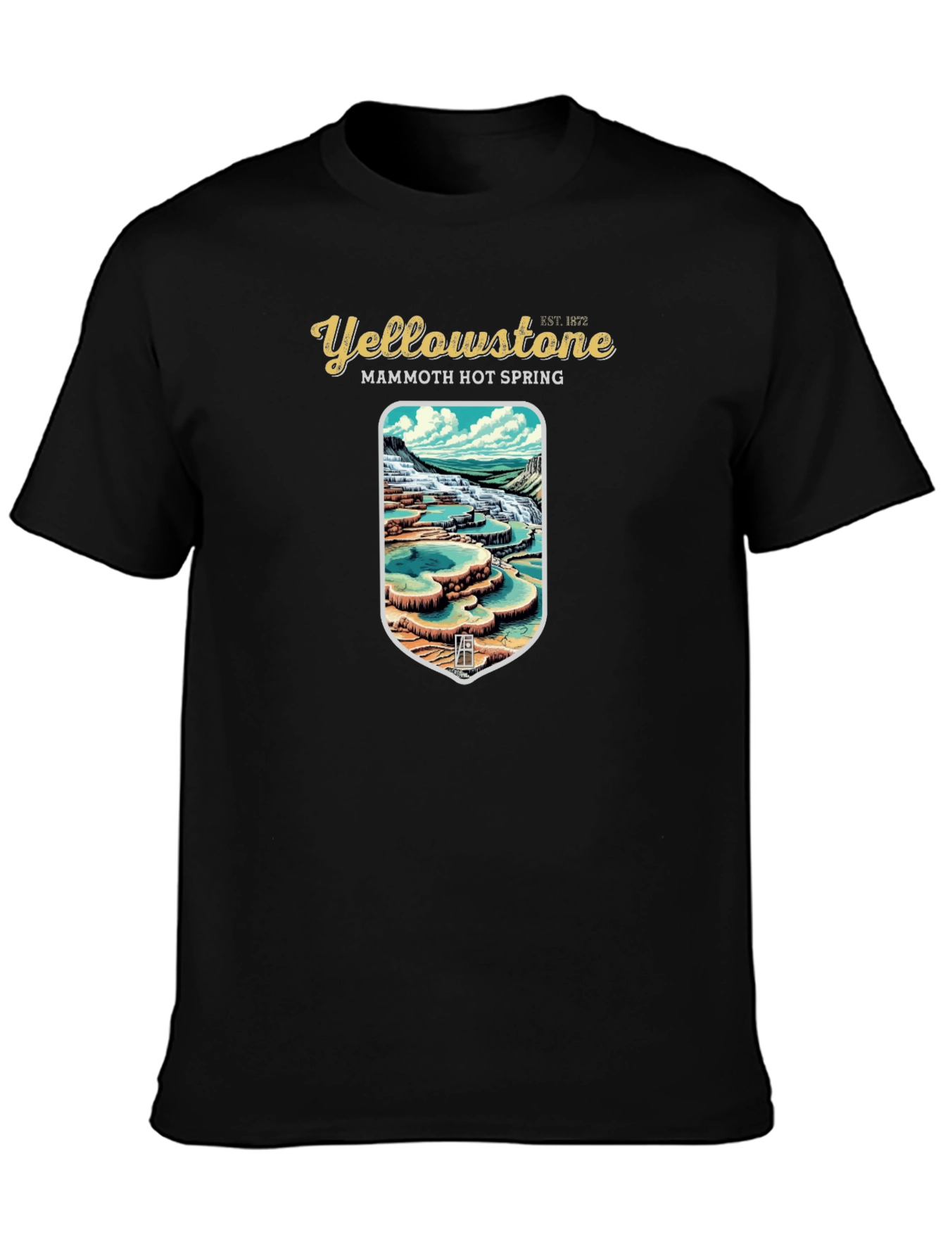 Yellowstone Mammoth Hot Spring Graphic Tee