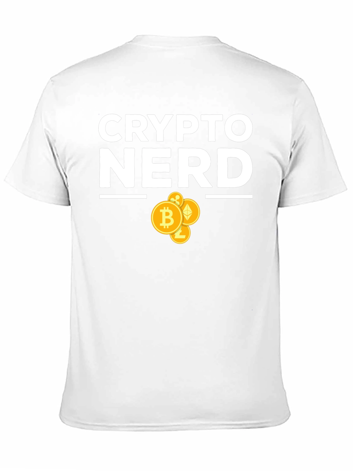 Crypto Nerd T-Shirt - Bitcoin Ethereum Design