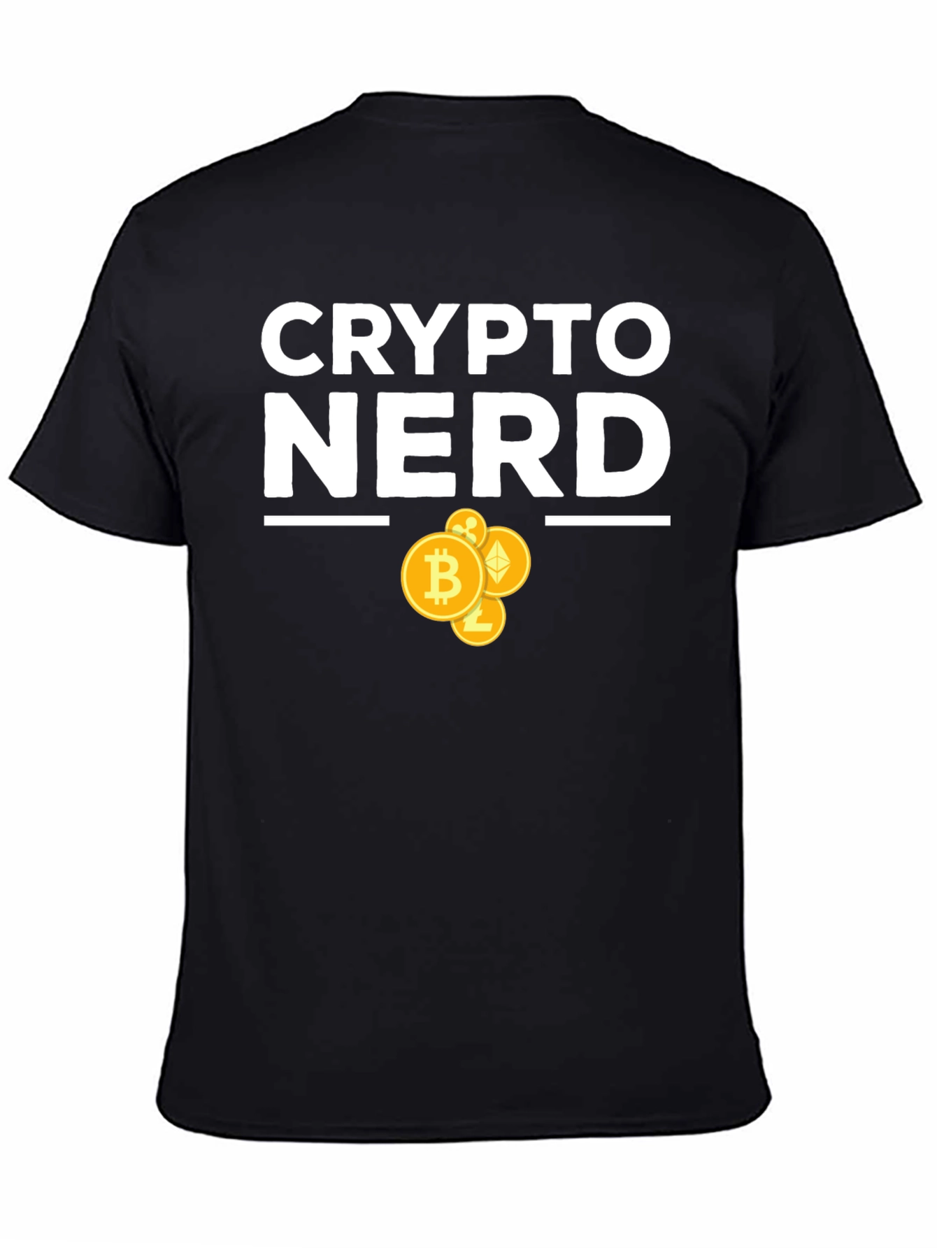 Crypto Nerd T-Shirt - Bitcoin Ethereum Design