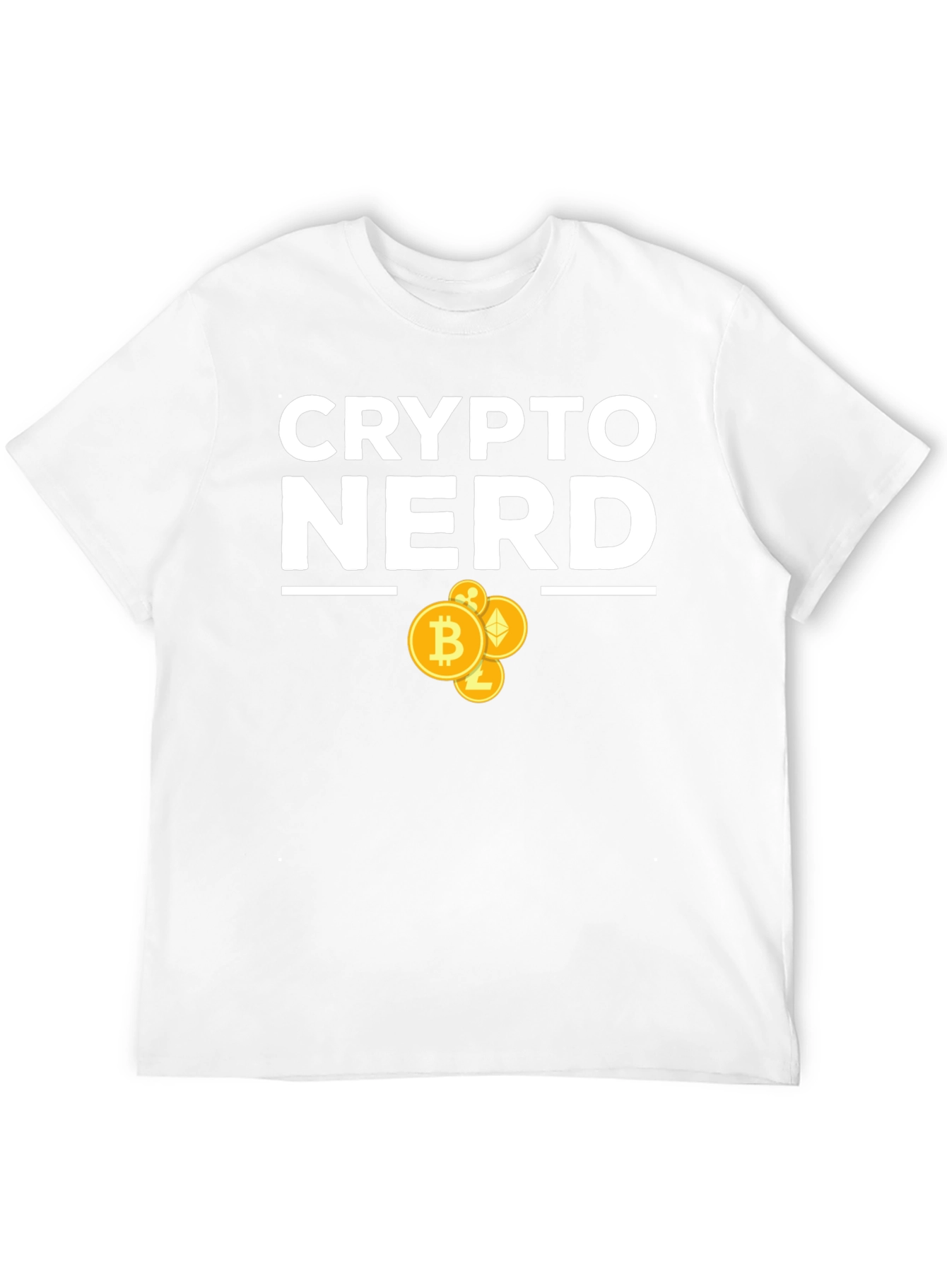 Crypto Nerd T-Shirt - Bitcoin Ethereum Design