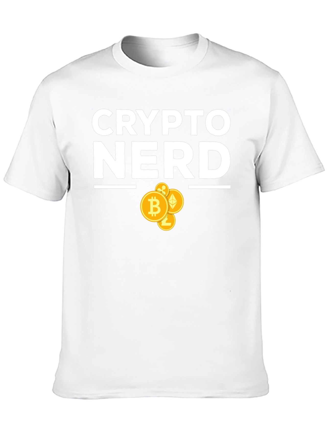 Crypto Nerd T-Shirt - Bitcoin Ethereum Design