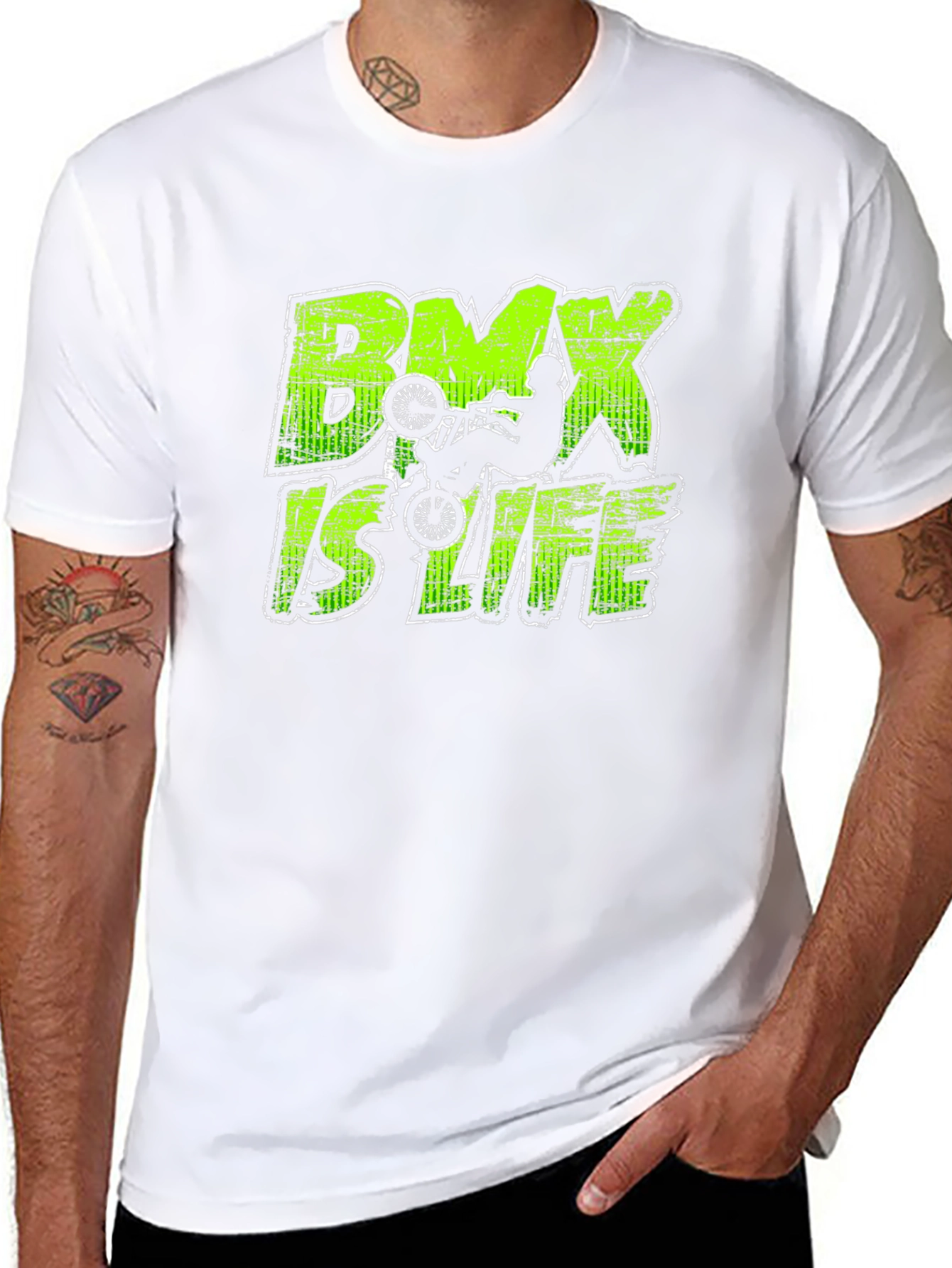 BMX Is Life Graphic Tee - Black Cotton Shirt
