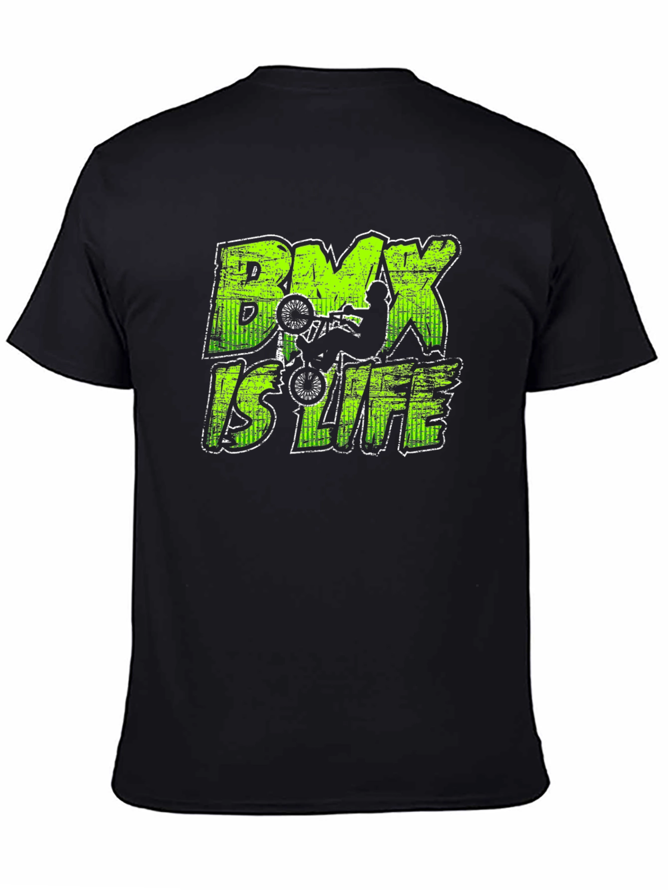 BMX Is Life Graphic Tee - Black Cotton Shirt