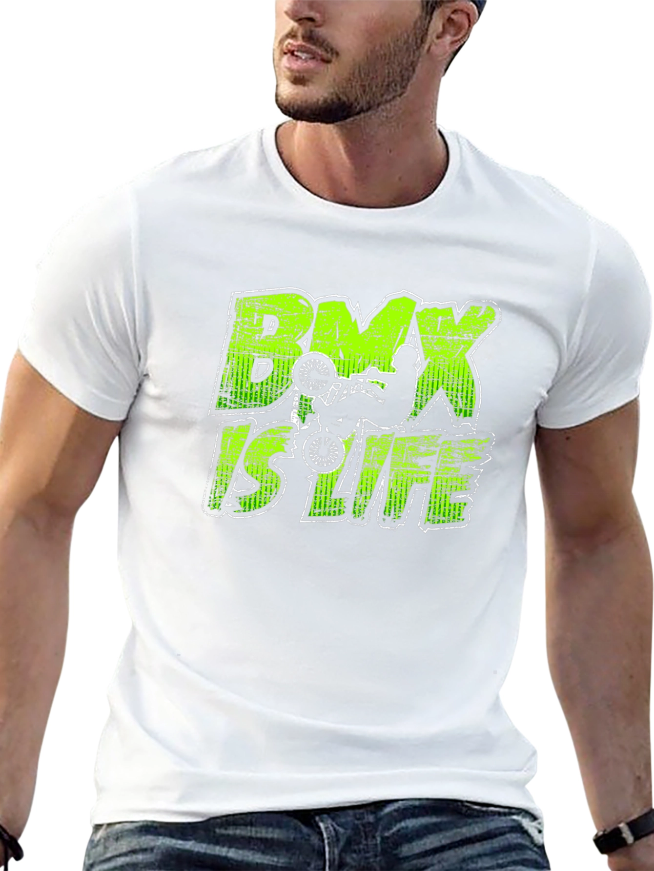 BMX Is Life Graphic Tee - Black Cotton Shirt