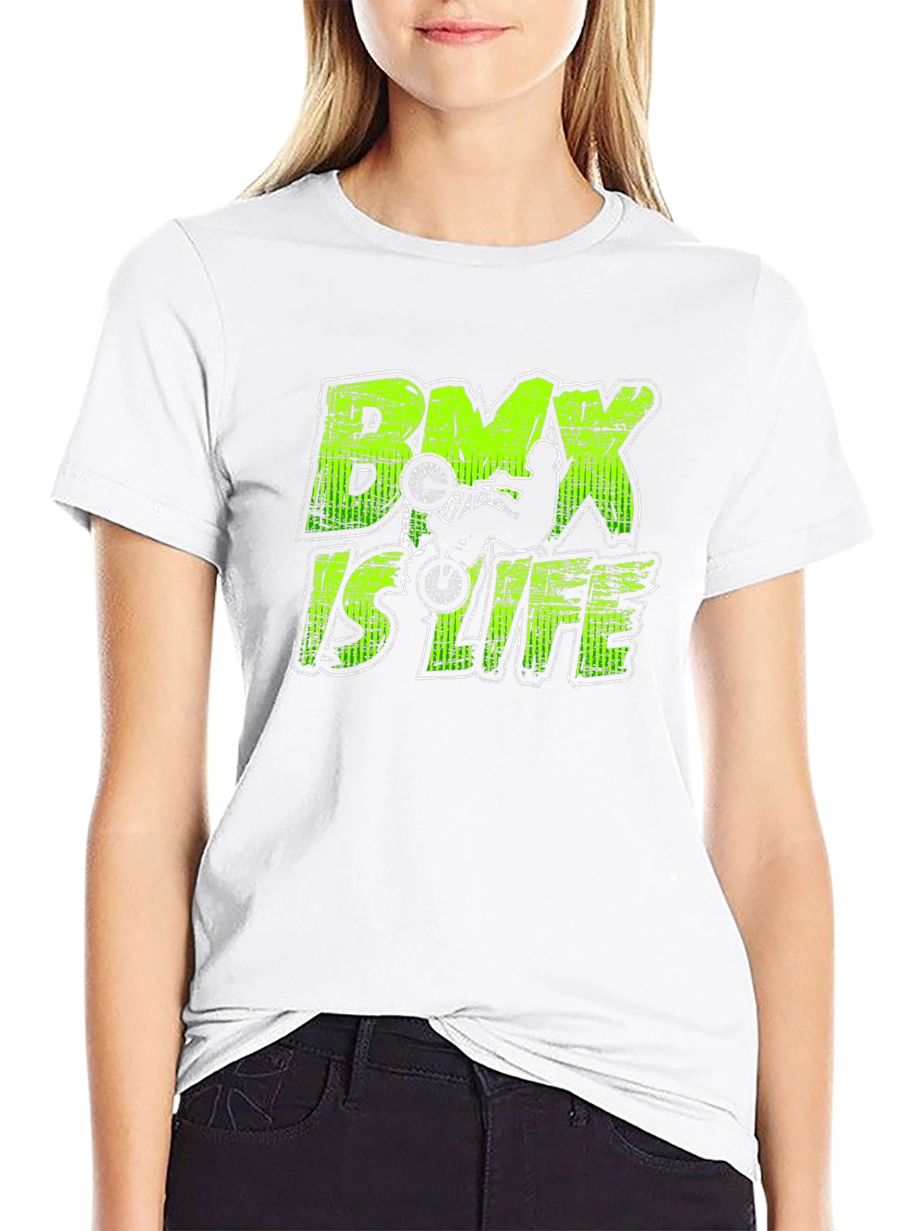 BMX Is Life Graphic Tee - Black Cotton Shirt