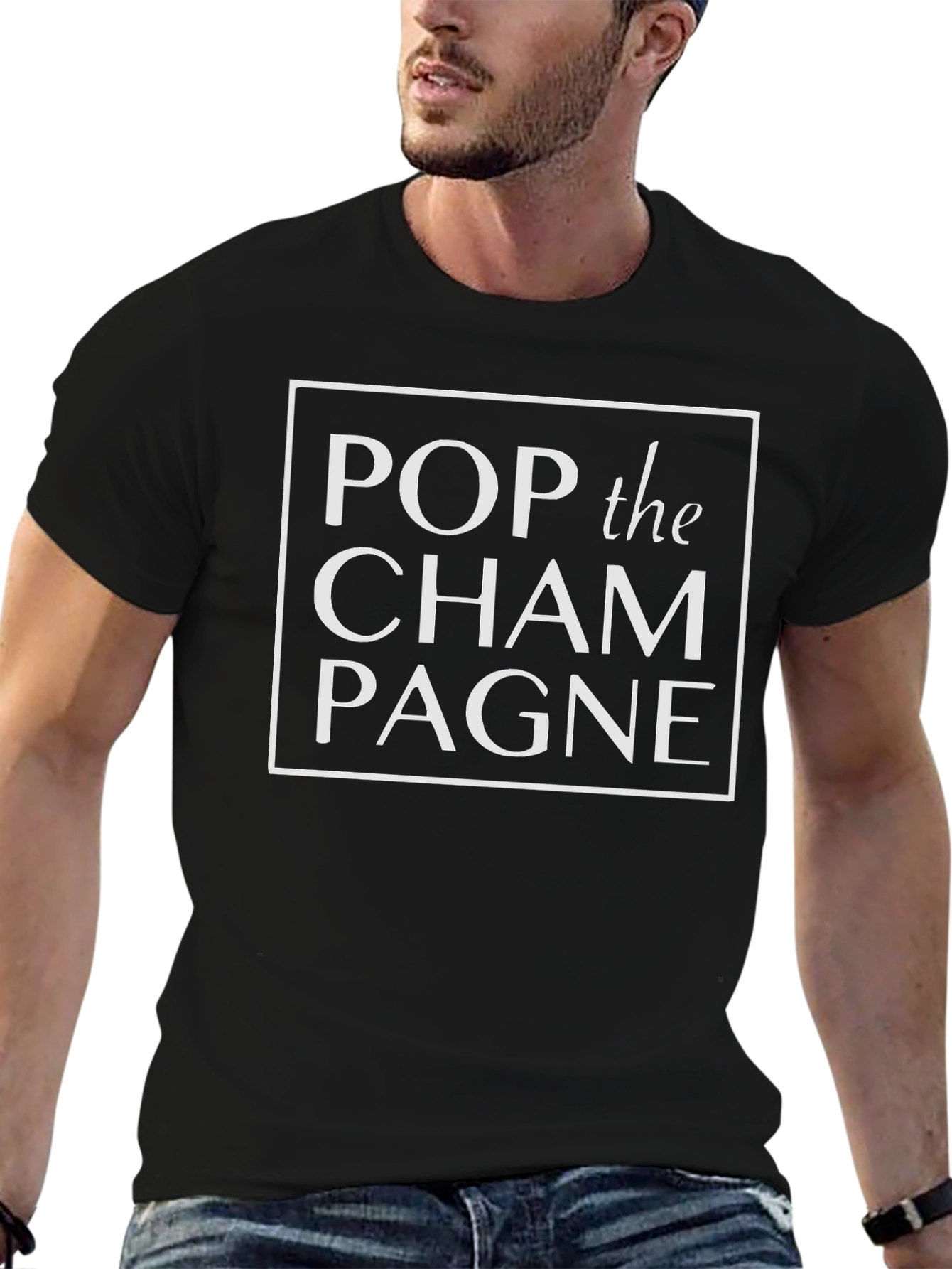 Pop the Champagne Graphic T-Shirt