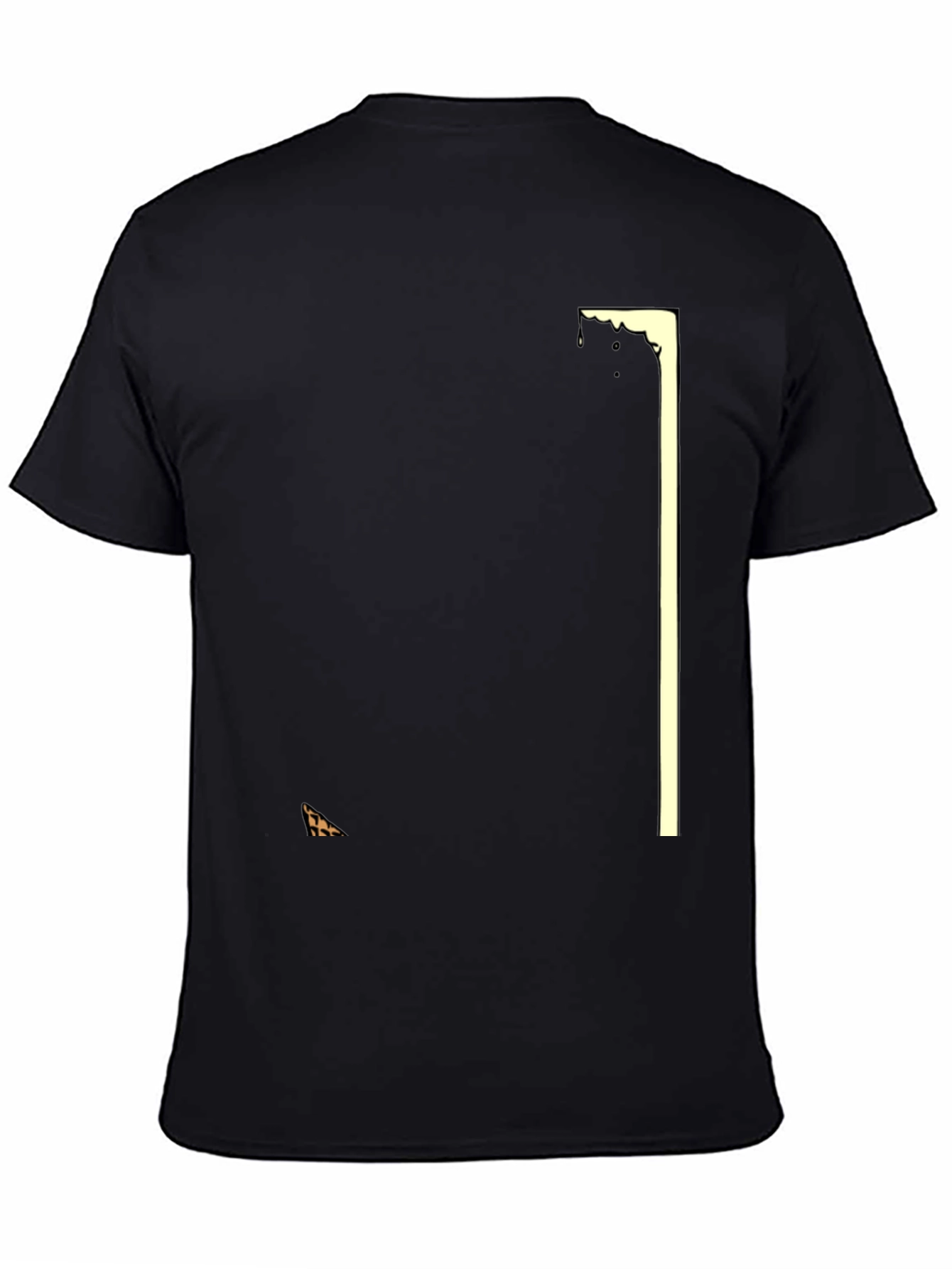 Stylish Black Graphic Tee - Geometric Design