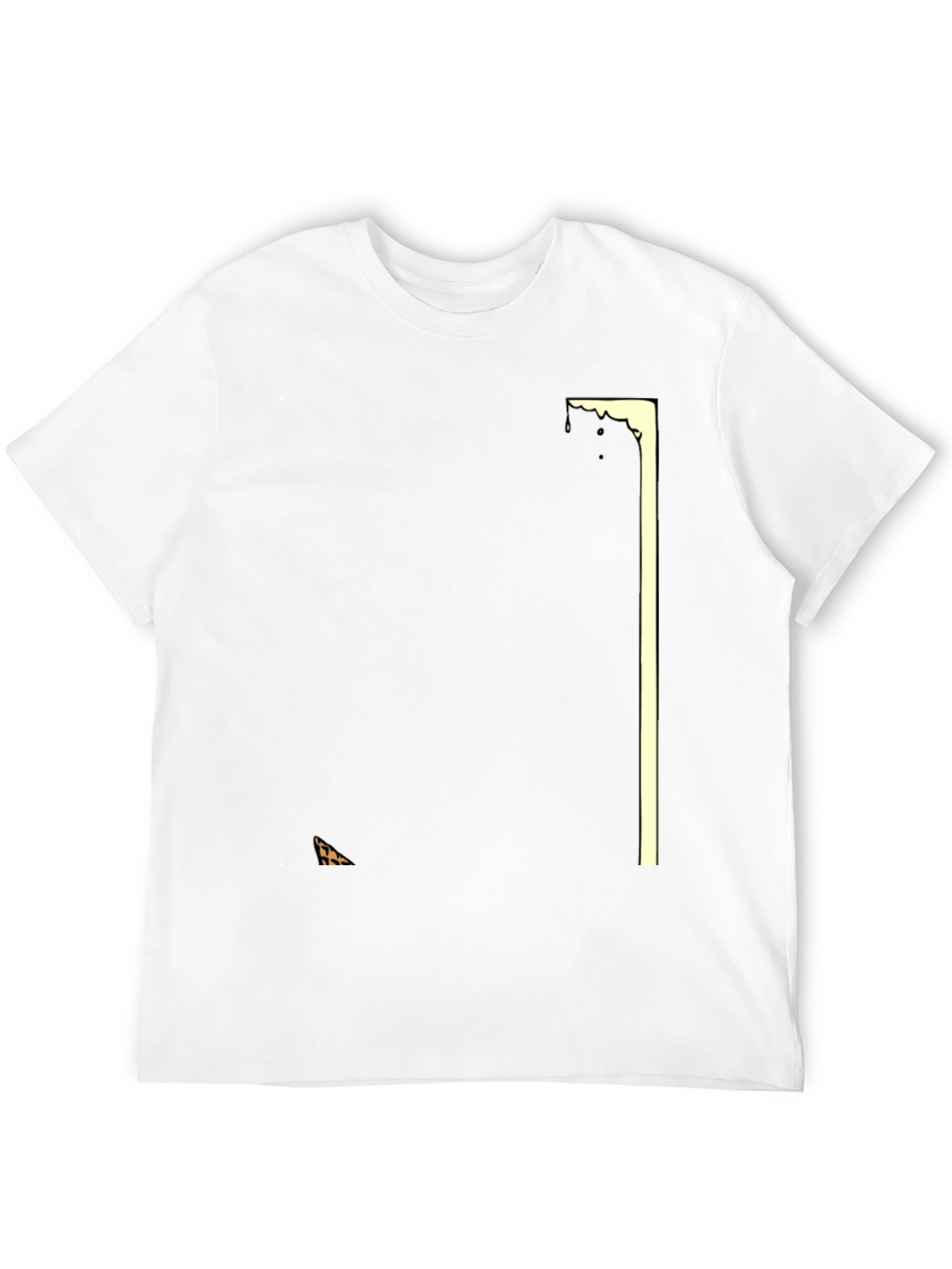 Stylish Black Graphic Tee - Geometric Design