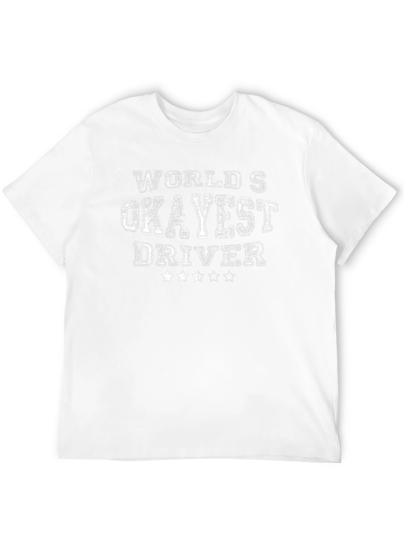 Worlds Okayest Driver Black T-Shirt