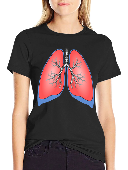 Lungs Graphic Tee - Anatomically Correct Stylish Design