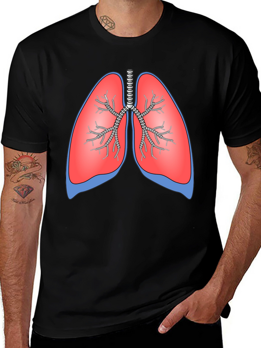 Lungs Graphic Tee - Anatomically Correct Stylish Design