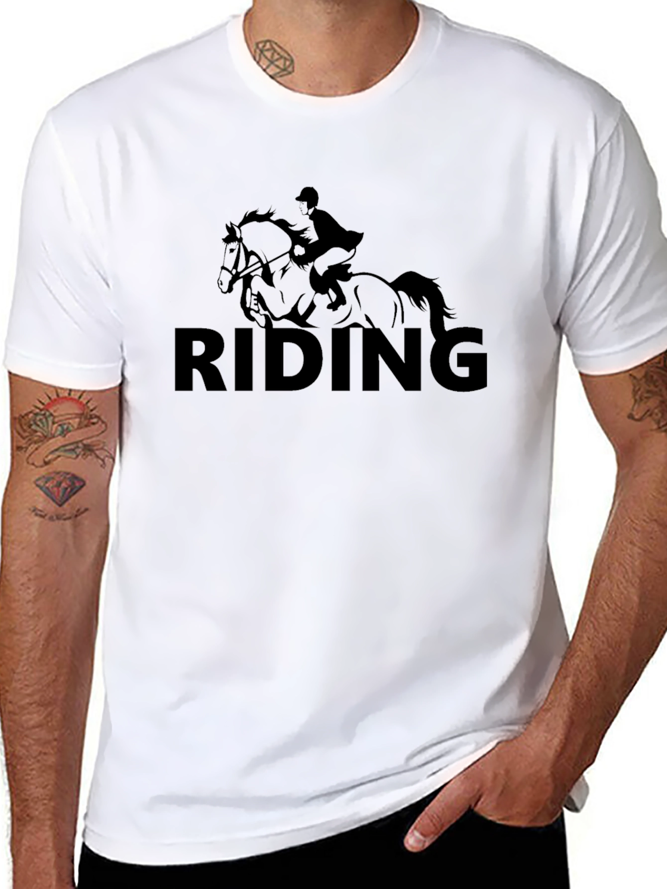 RIDING Horseback Riding Equestrian T-Shirt