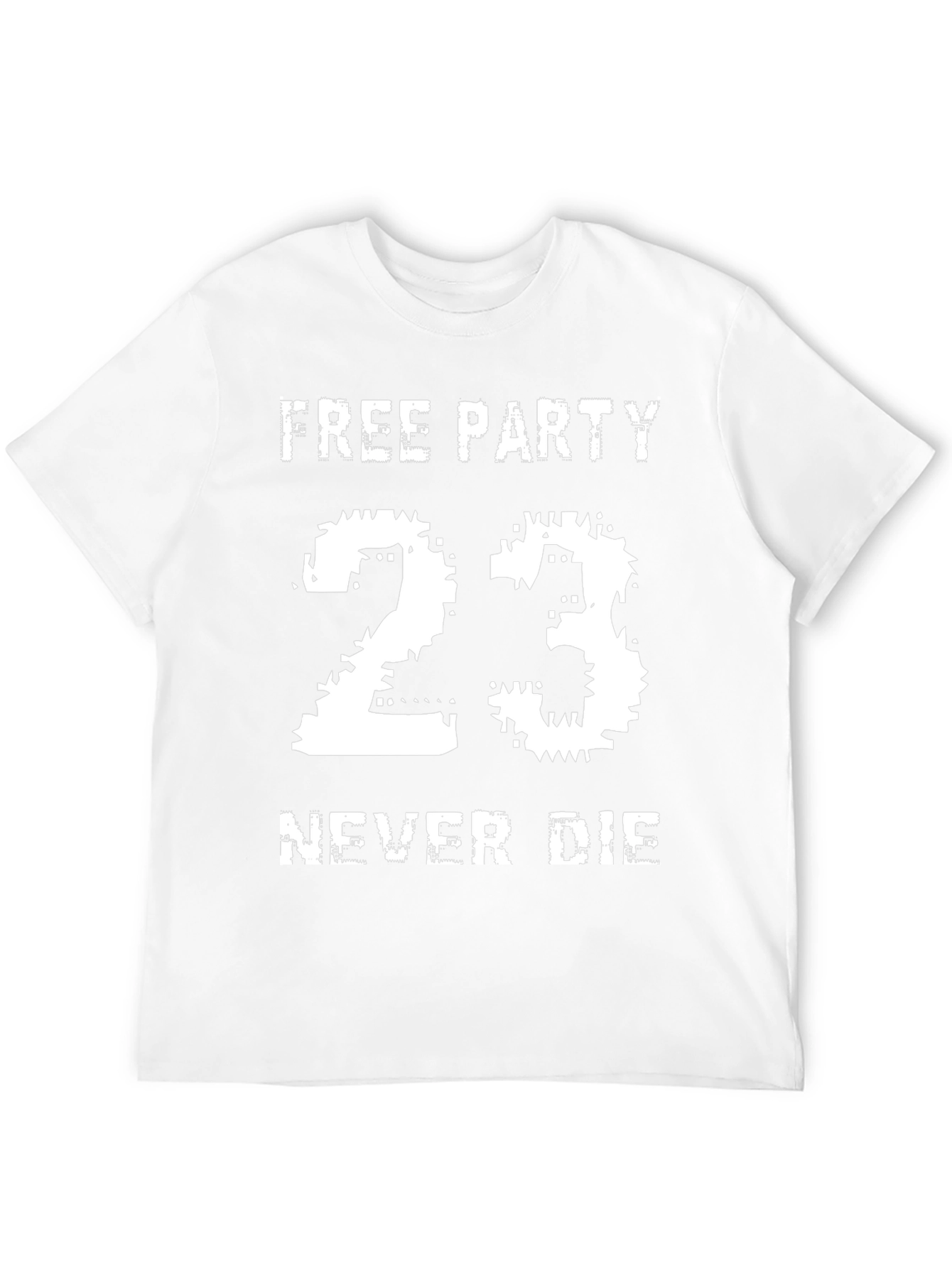Free Party 23 Never Die Black Graphic Tee