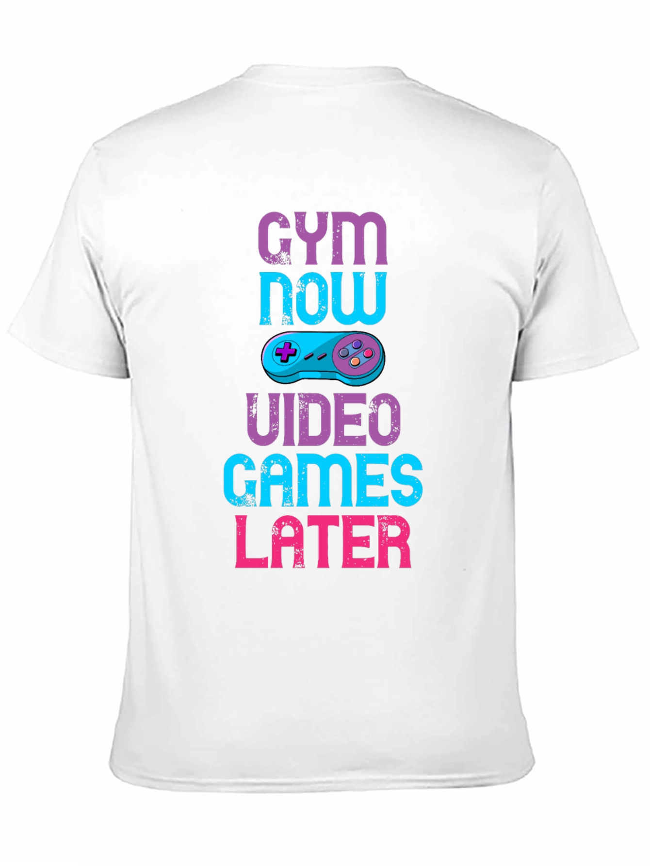 Gym Now Video Games Later Graphic T-Shirt