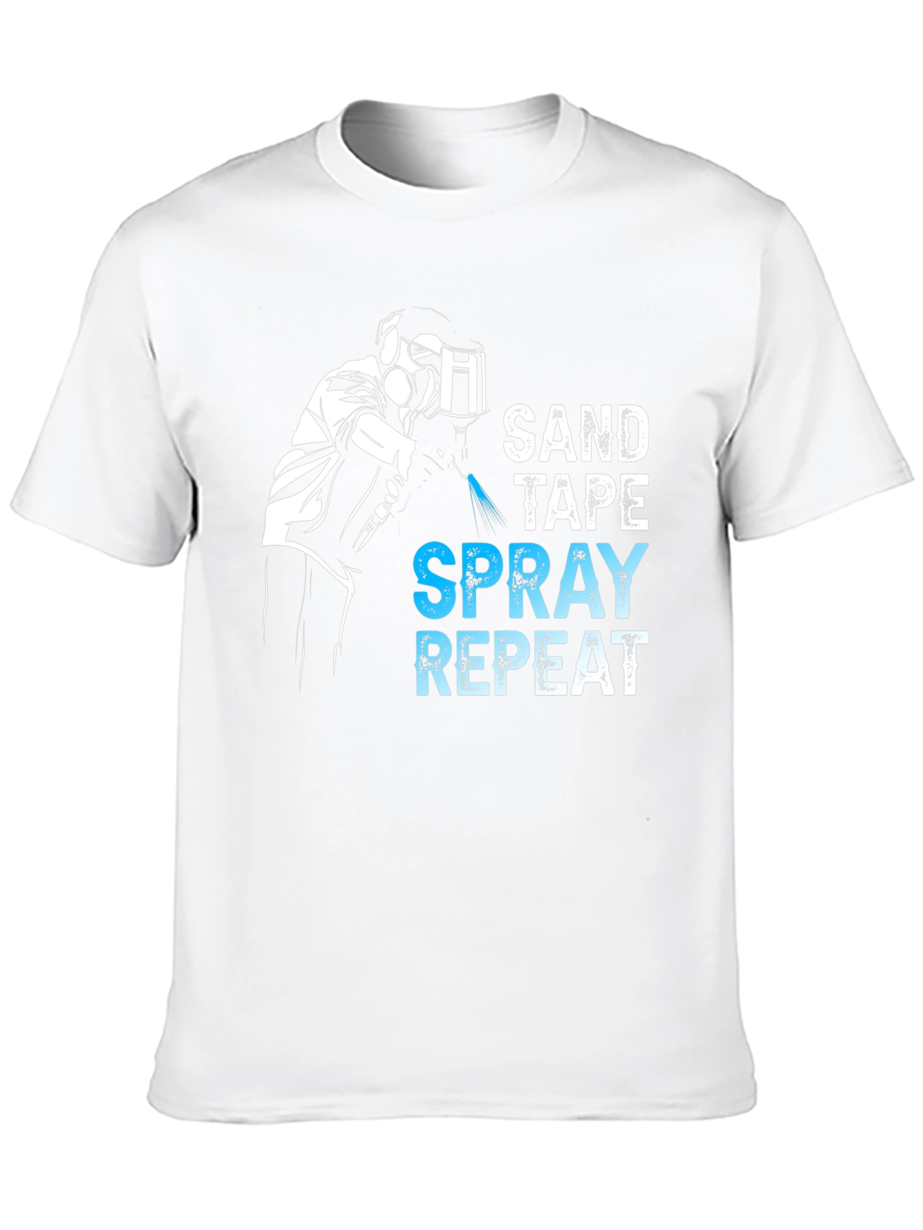 Sand Tape Spray Repeat T-Shirt - Auto Body