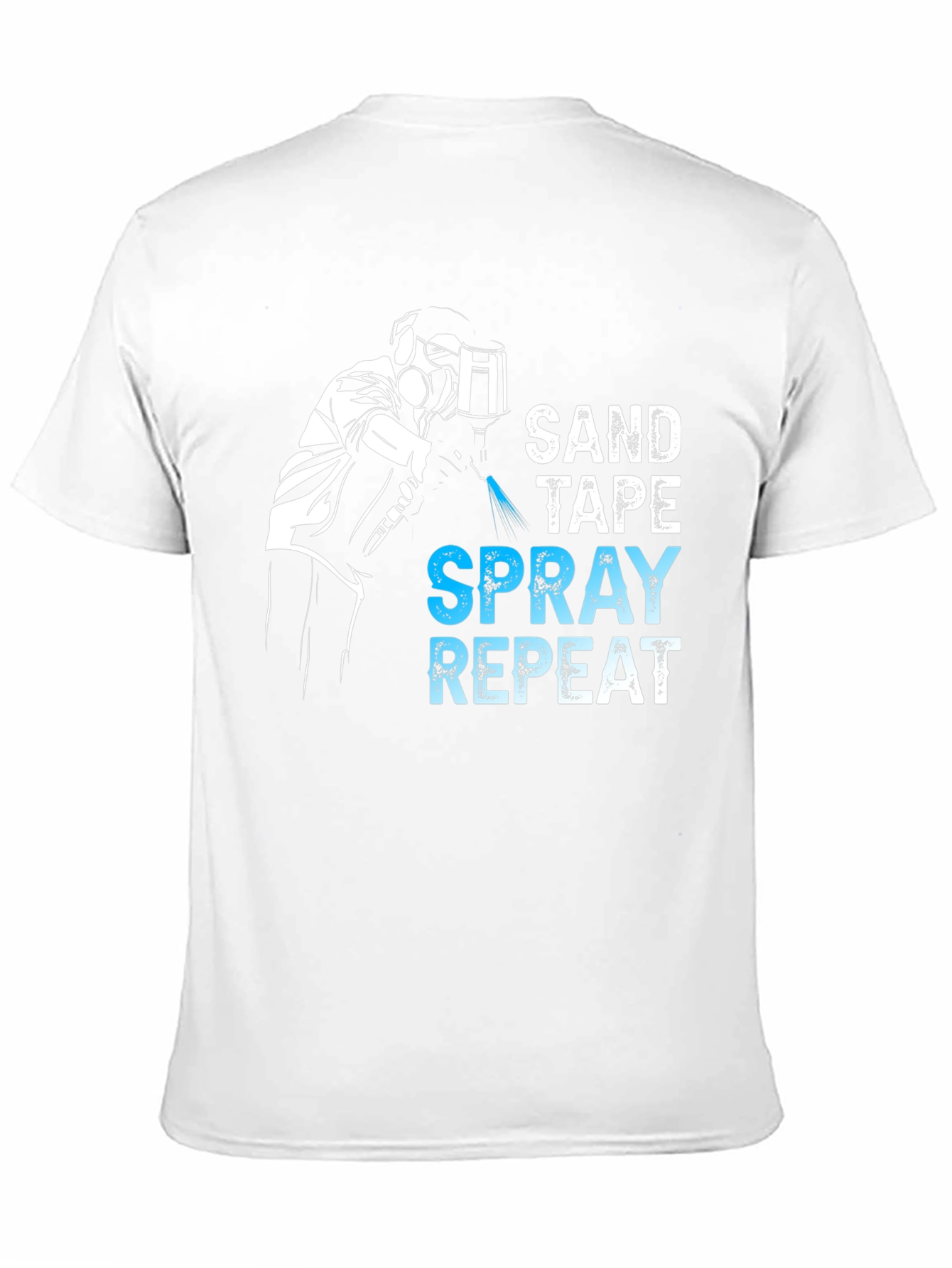 Sand Tape Spray Repeat T-Shirt - Auto Body