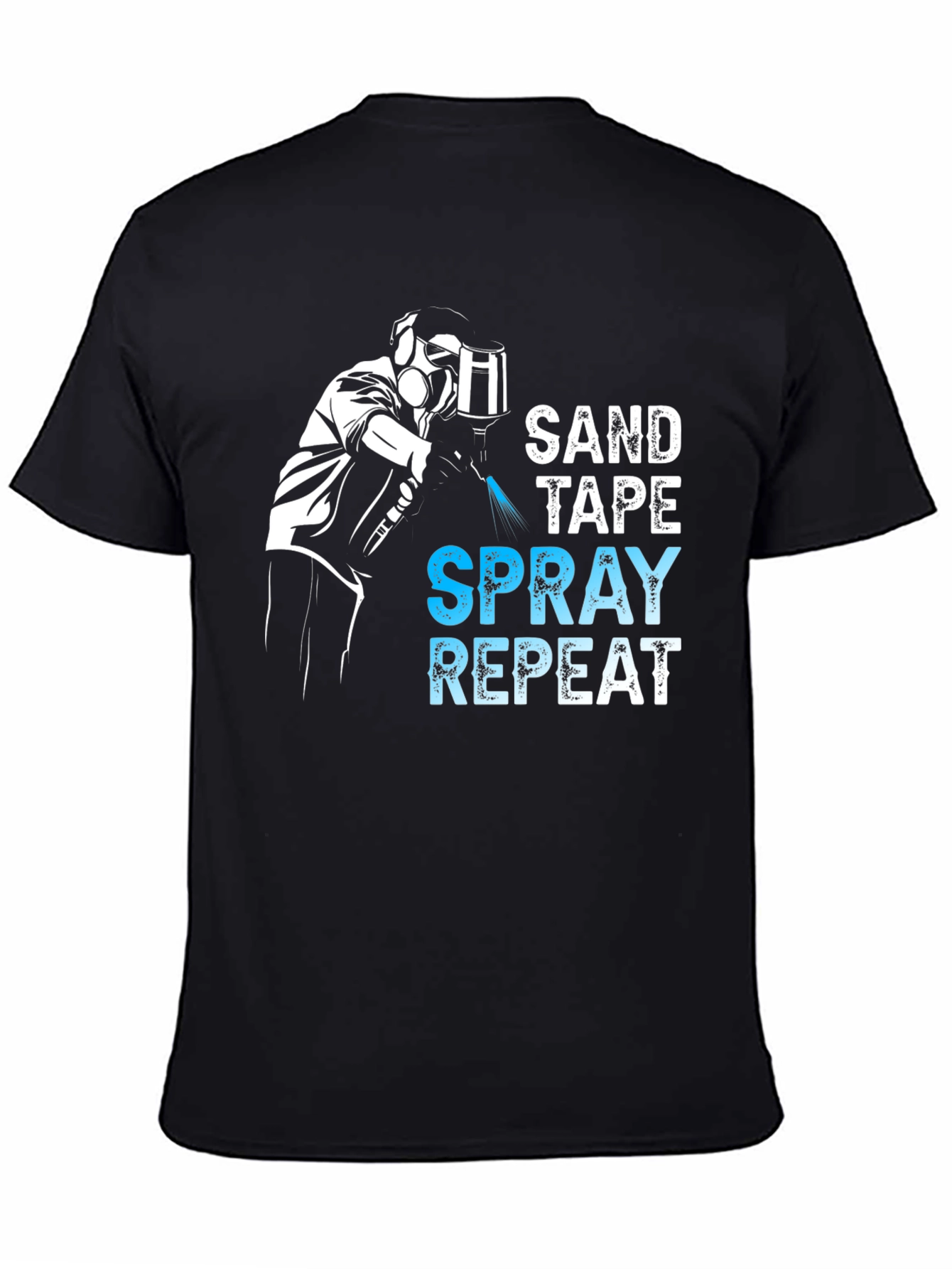 Sand Tape Spray Repeat T-Shirt - Auto Body