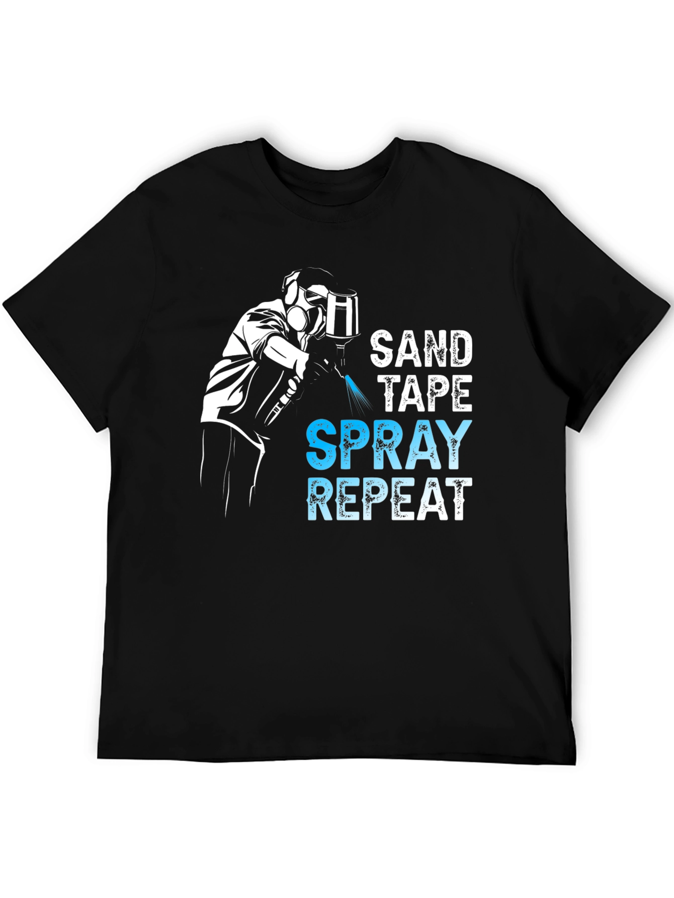 Sand Tape Spray Repeat T-Shirt - Auto Body