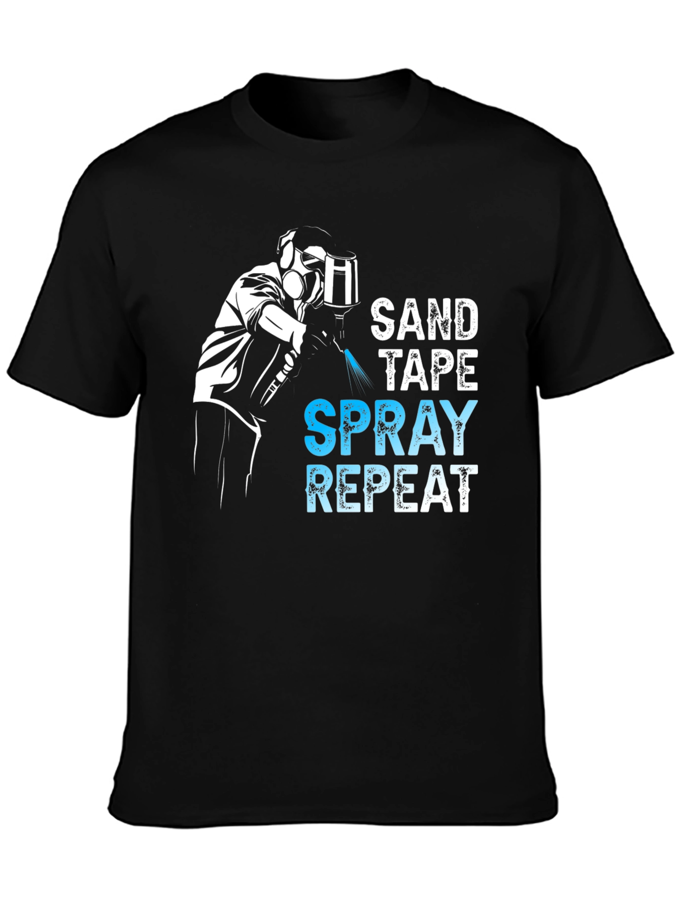 Sand Tape Spray Repeat T-Shirt - Auto Body