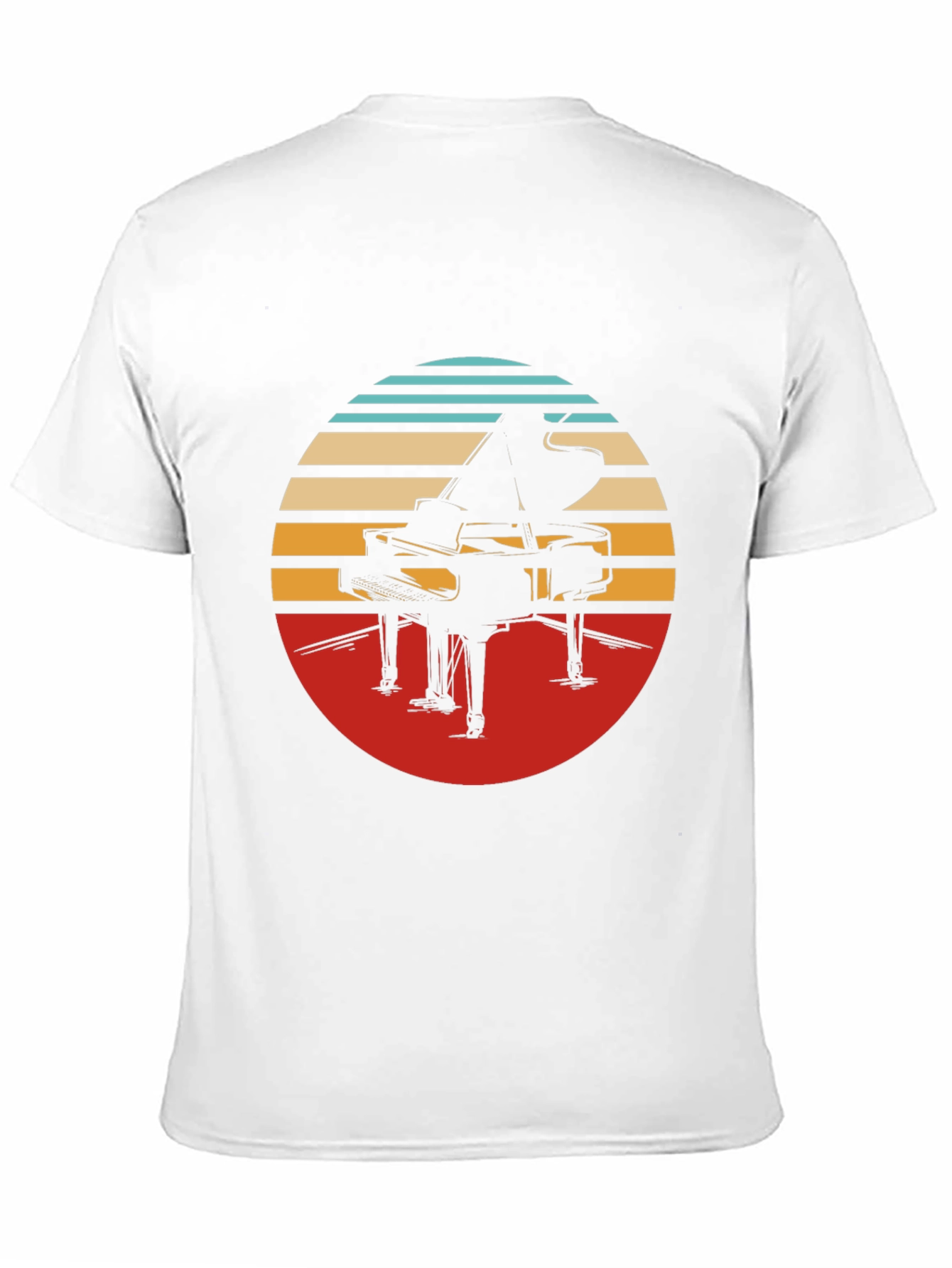 Retro Piano Graphic Tee - Stylish Comfort