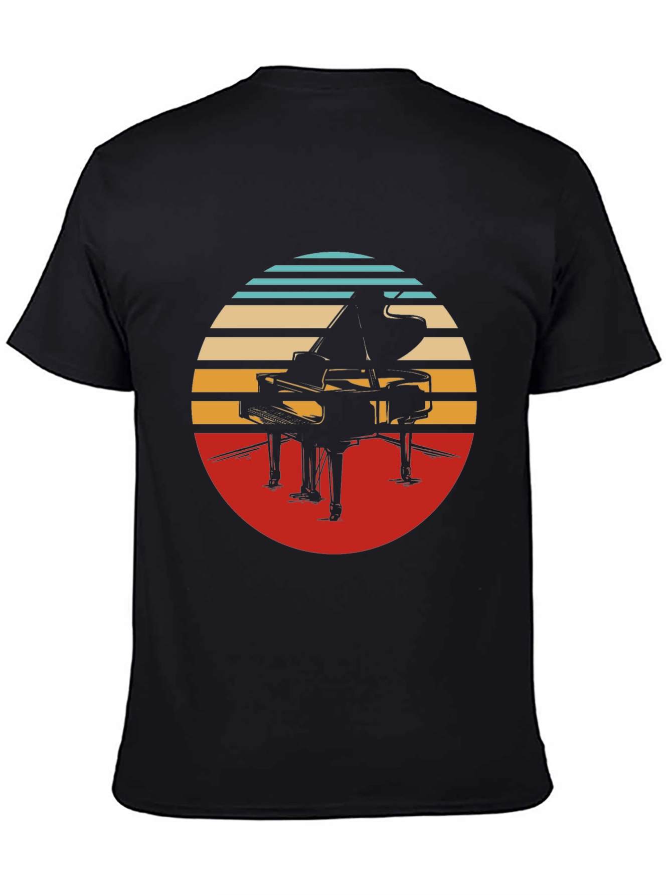 Retro Piano Graphic Tee - Stylish Comfort