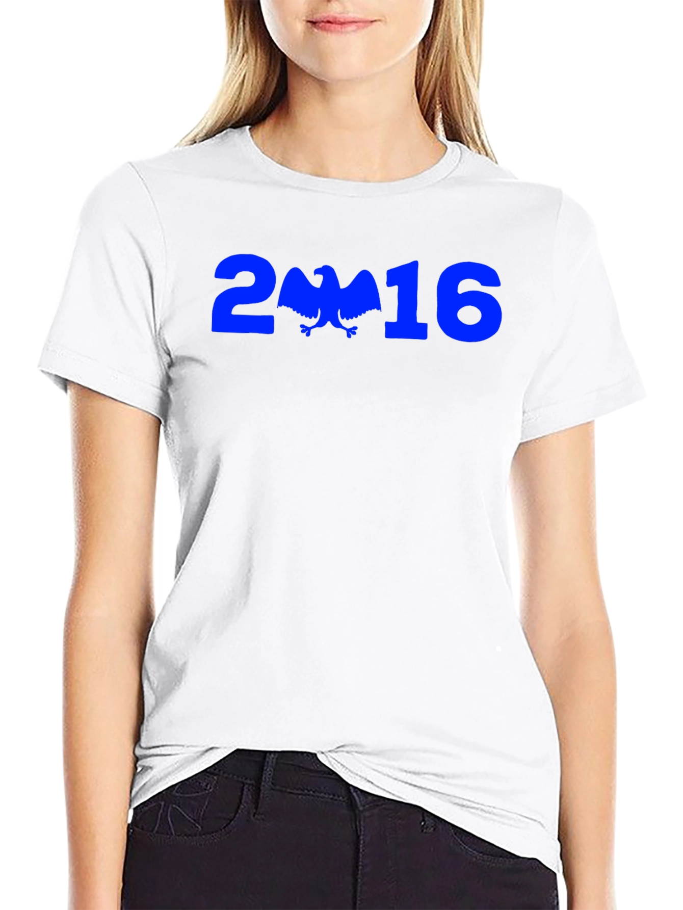 Blue Eagle 2016 Graphic Print Black T-Shirt