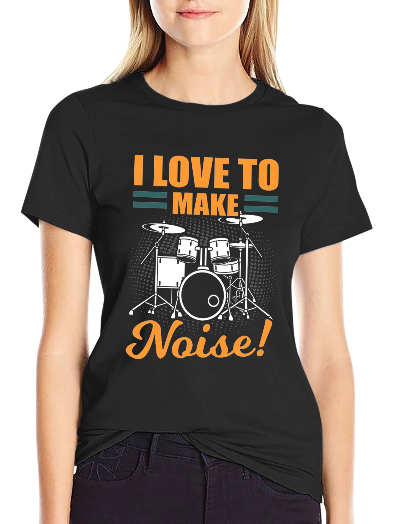I Love To Make Noise Drum Set T-Shirt