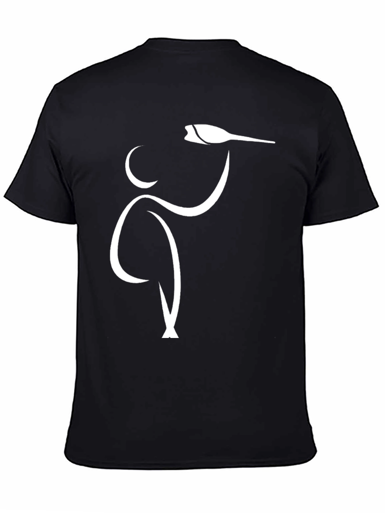 Stylized Sommelier Graphic T-Shirt - Modern Wine Lover Tee