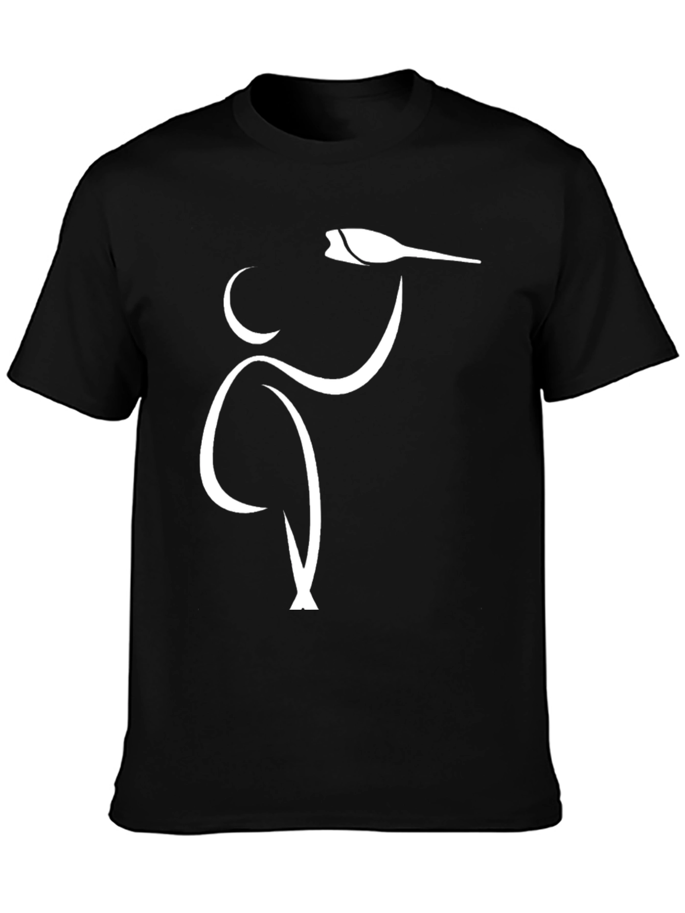 Stylized Sommelier Graphic T-Shirt - Modern Wine Lover Tee