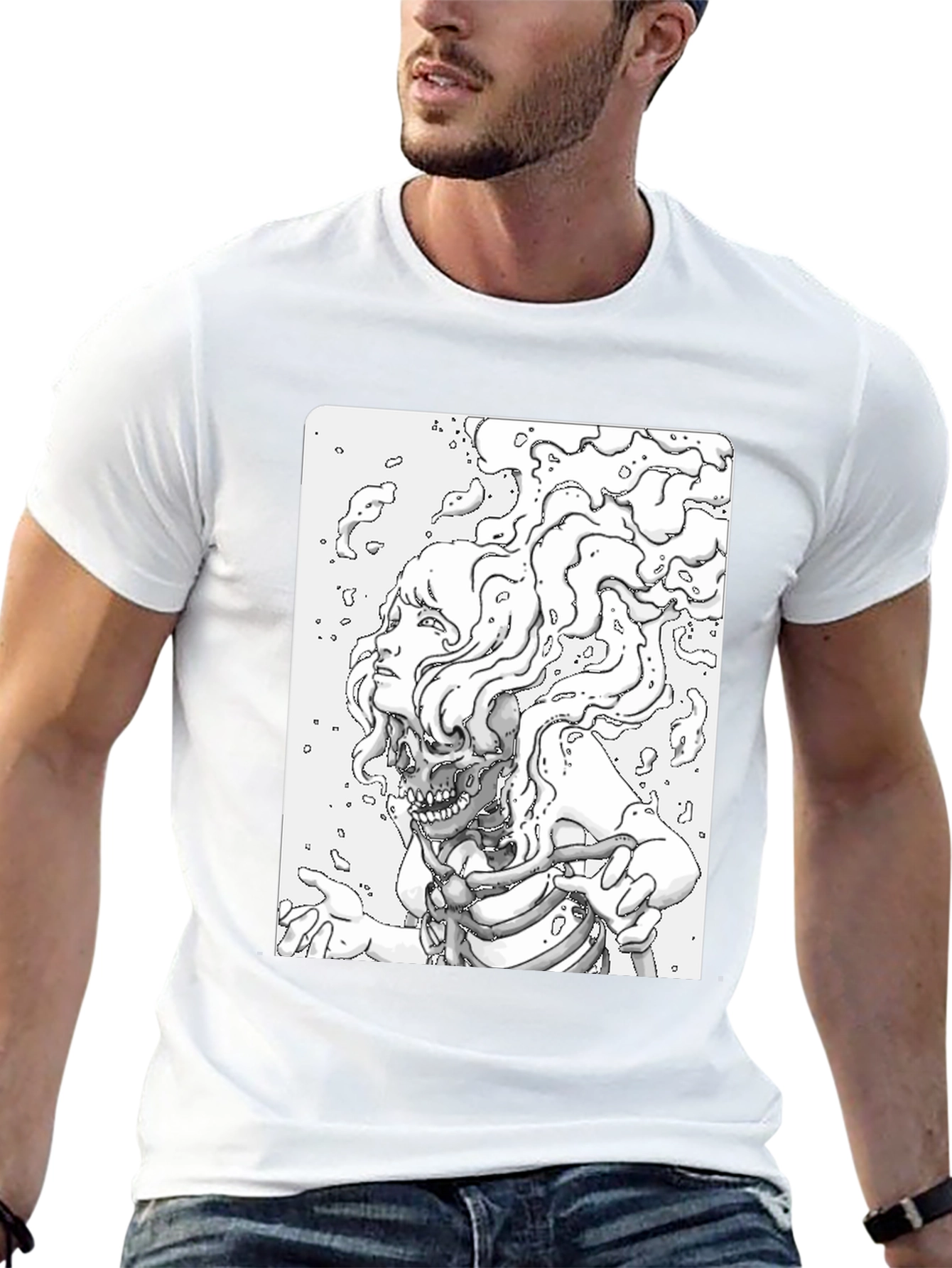 Skull Anatomy Graphic Tee - Black Unisex