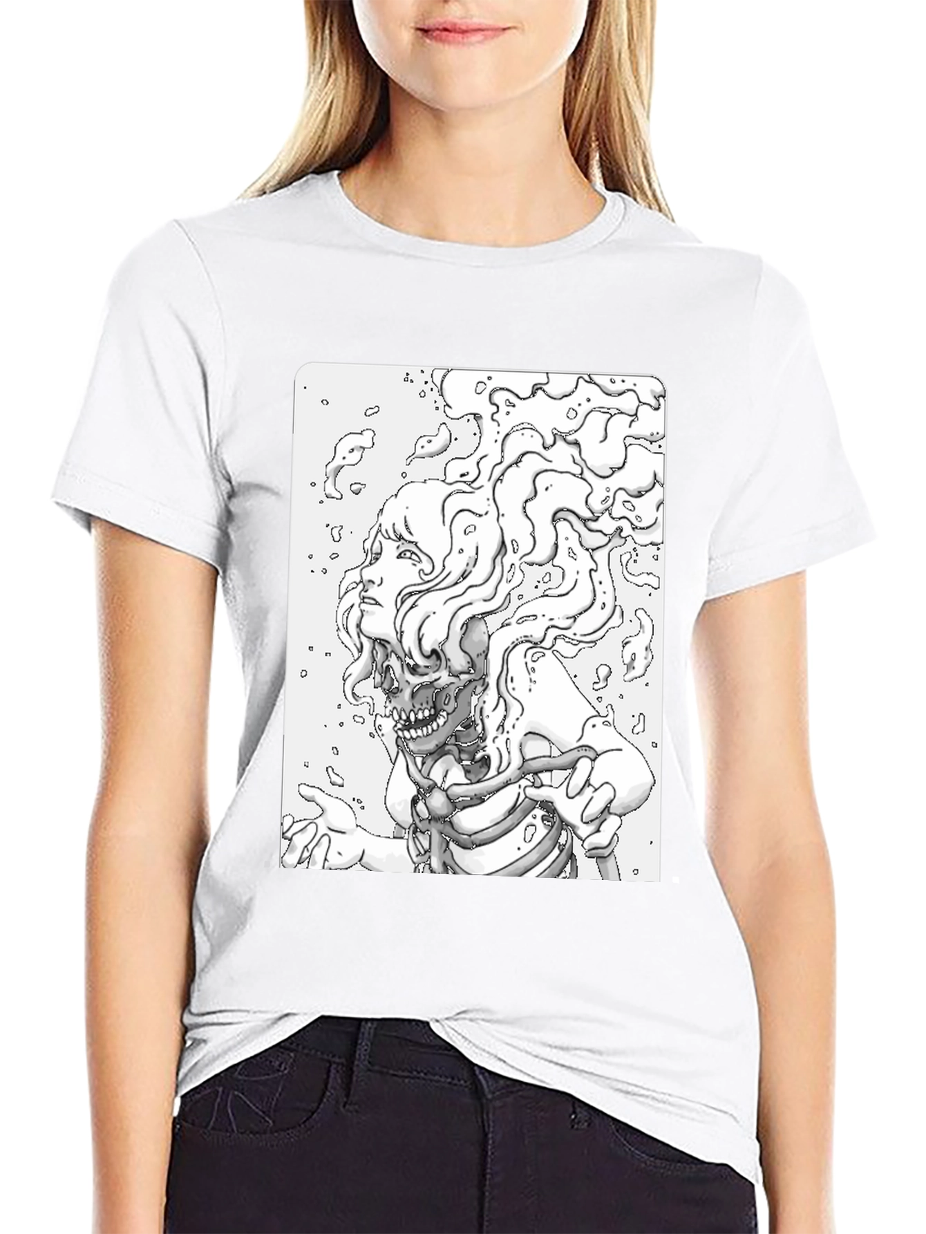 Skull Anatomy Graphic Tee - Black Unisex
