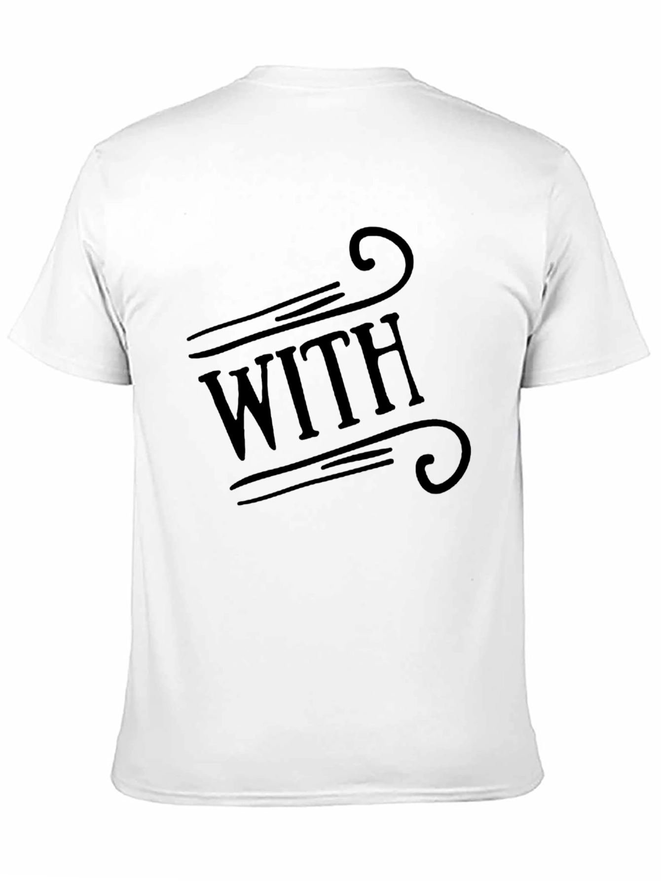 With Design Graphic Black T-Shirt