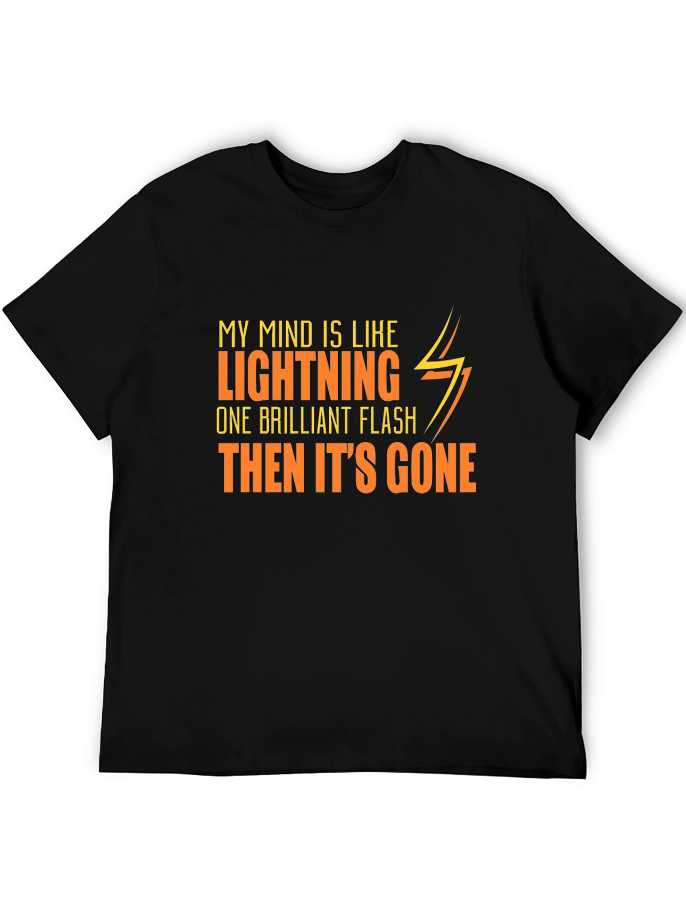 Lightning Mind Graphic Tee - Mens Black T-Shirt