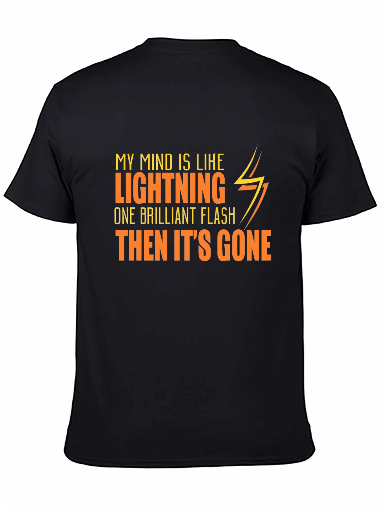 Lightning Mind Graphic Tee - Mens Black T-Shirt