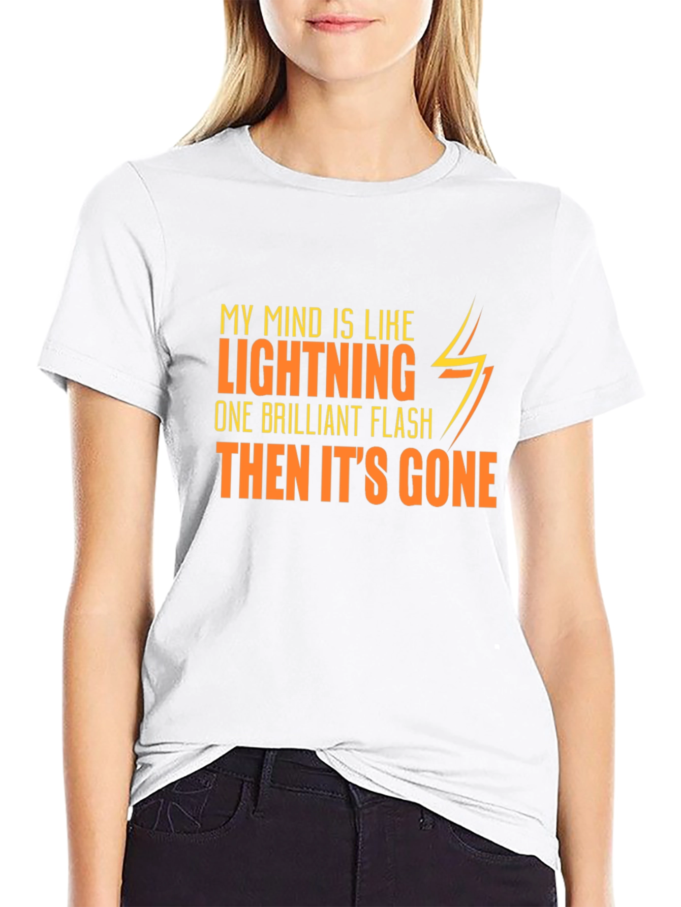 Lightning Mind Graphic Tee - Mens Black T-Shirt
