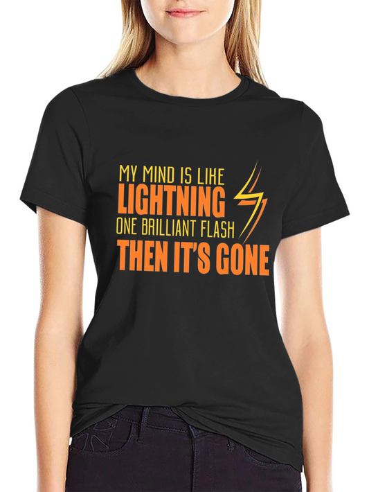 Lightning Mind Graphic Tee - Mens Black T-Shirt