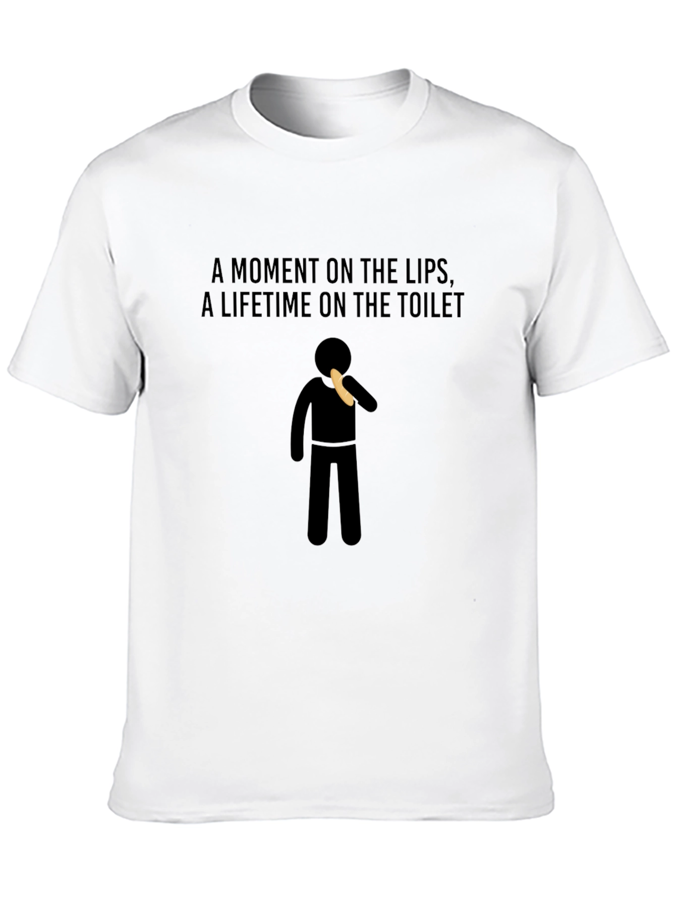 Humorous A Moment on the Lips Graphic Tee