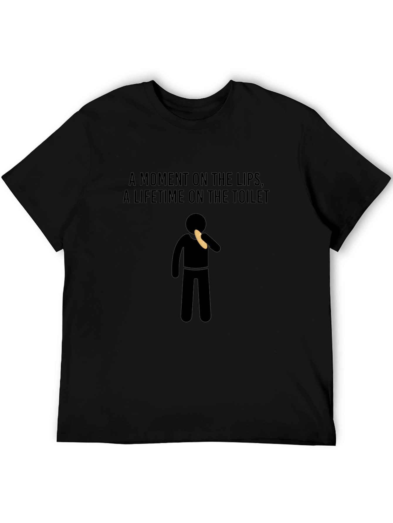 Humorous A Moment on the Lips Graphic Tee