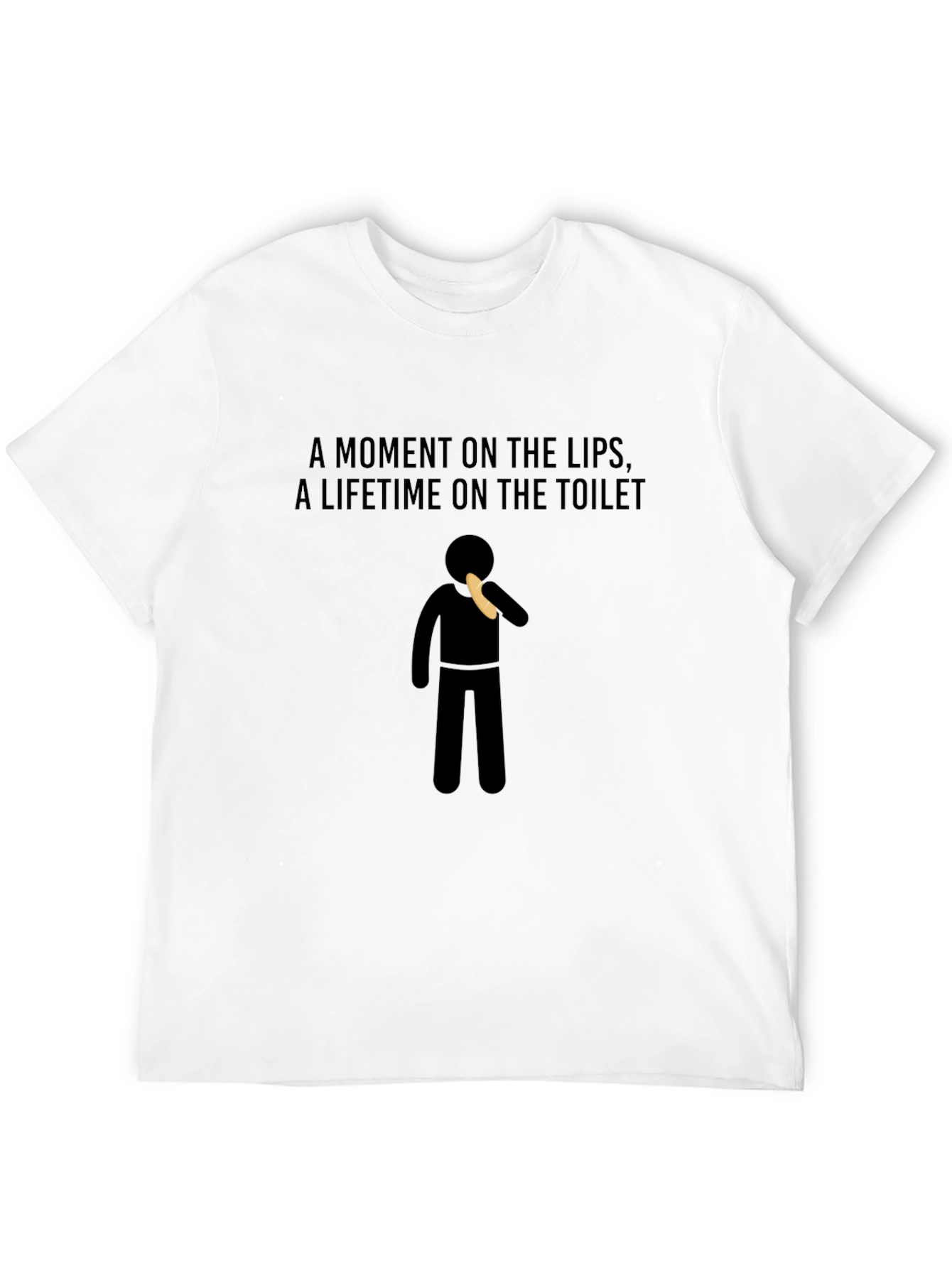 Humorous A Moment on the Lips Graphic Tee