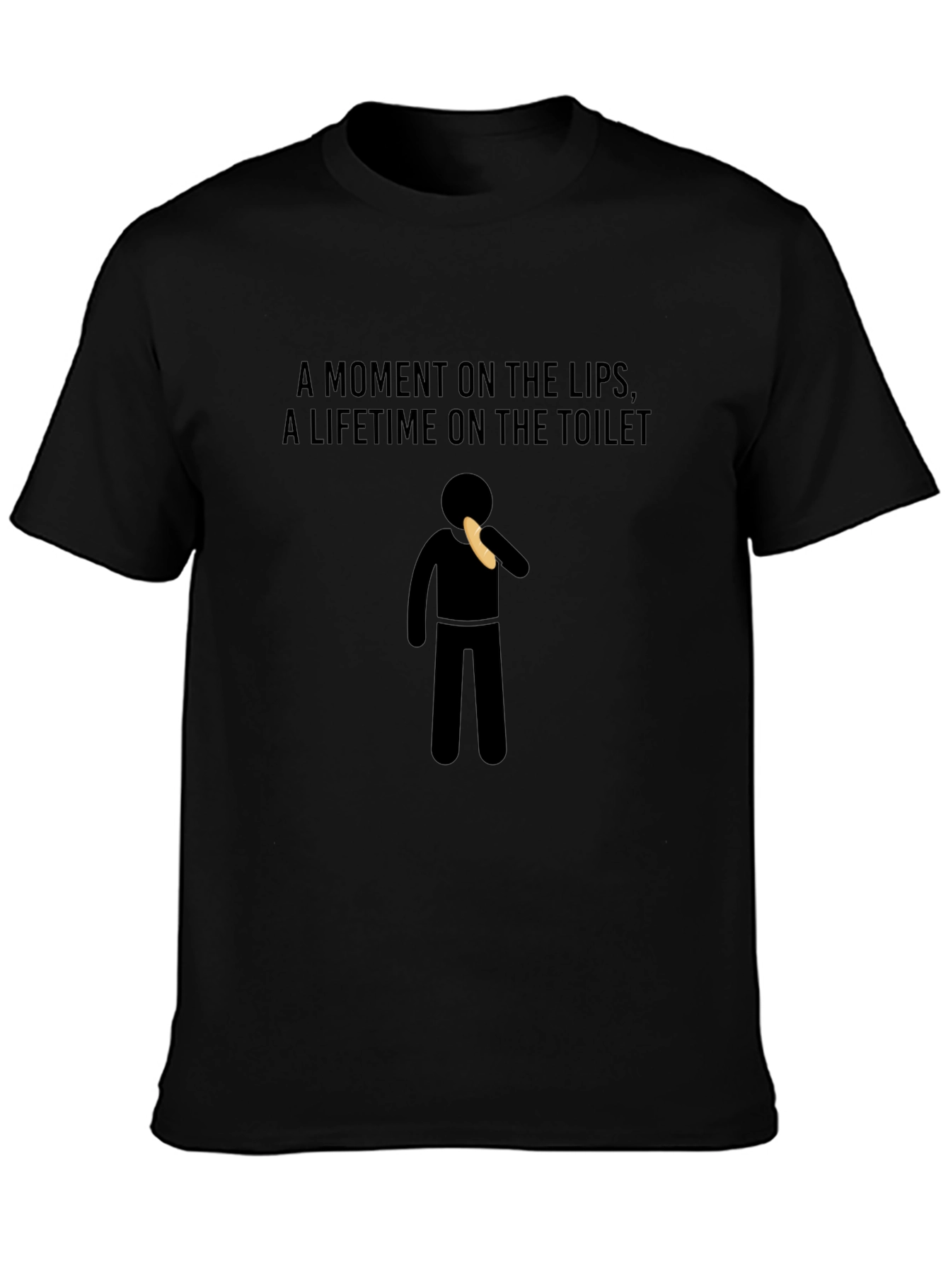 Humorous A Moment on the Lips Graphic Tee