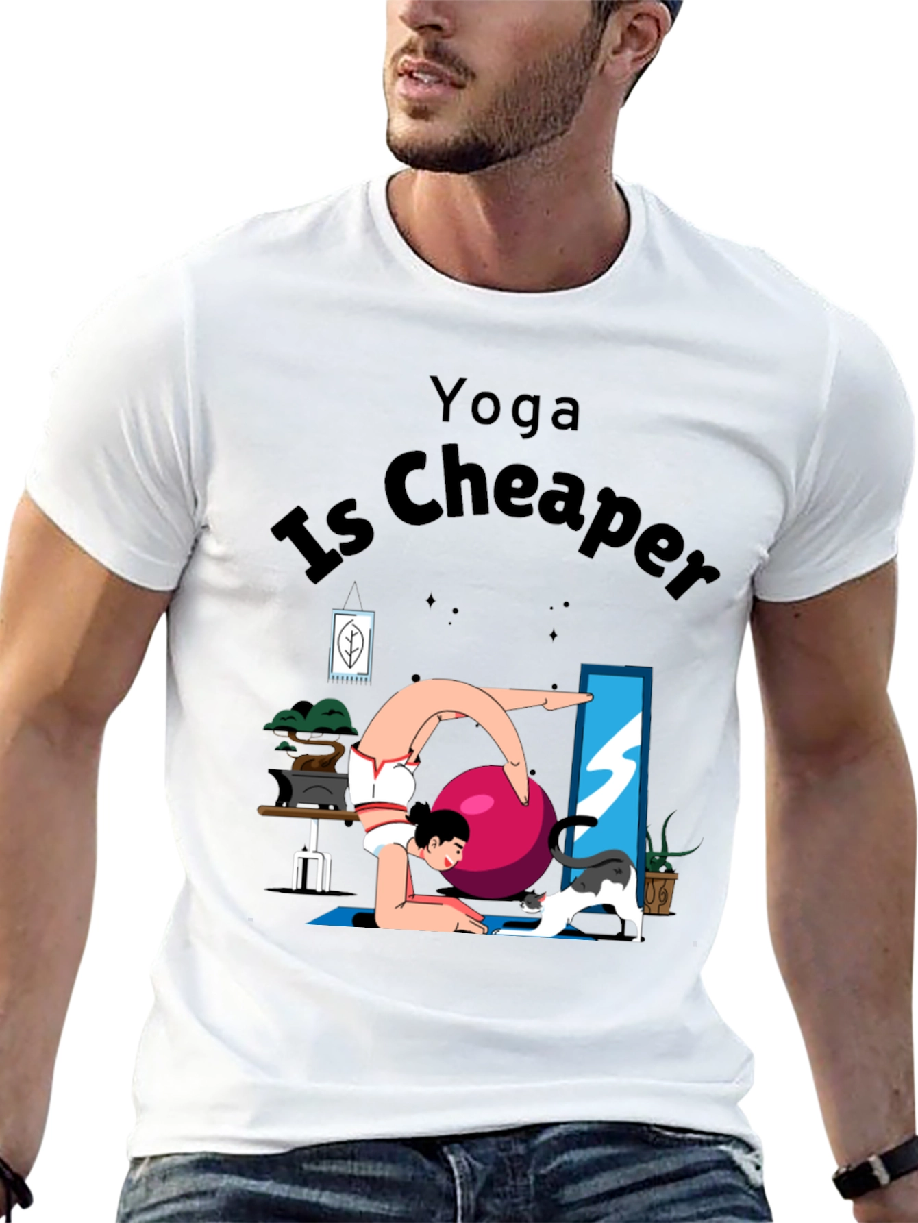 Yoga Is Cheaper Graphic T-Shirt