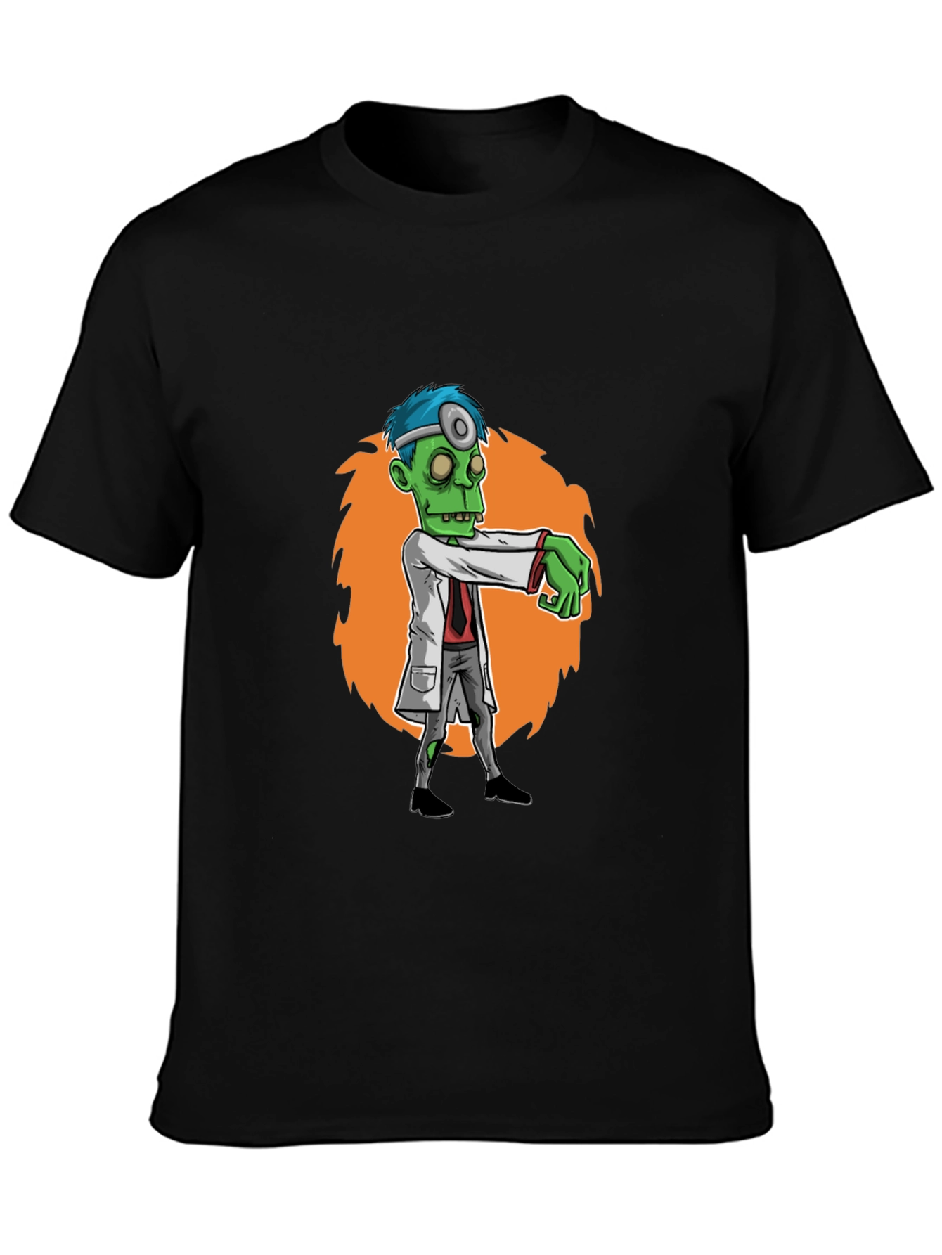 Zombie Doctor Graphic Print T-Shirt