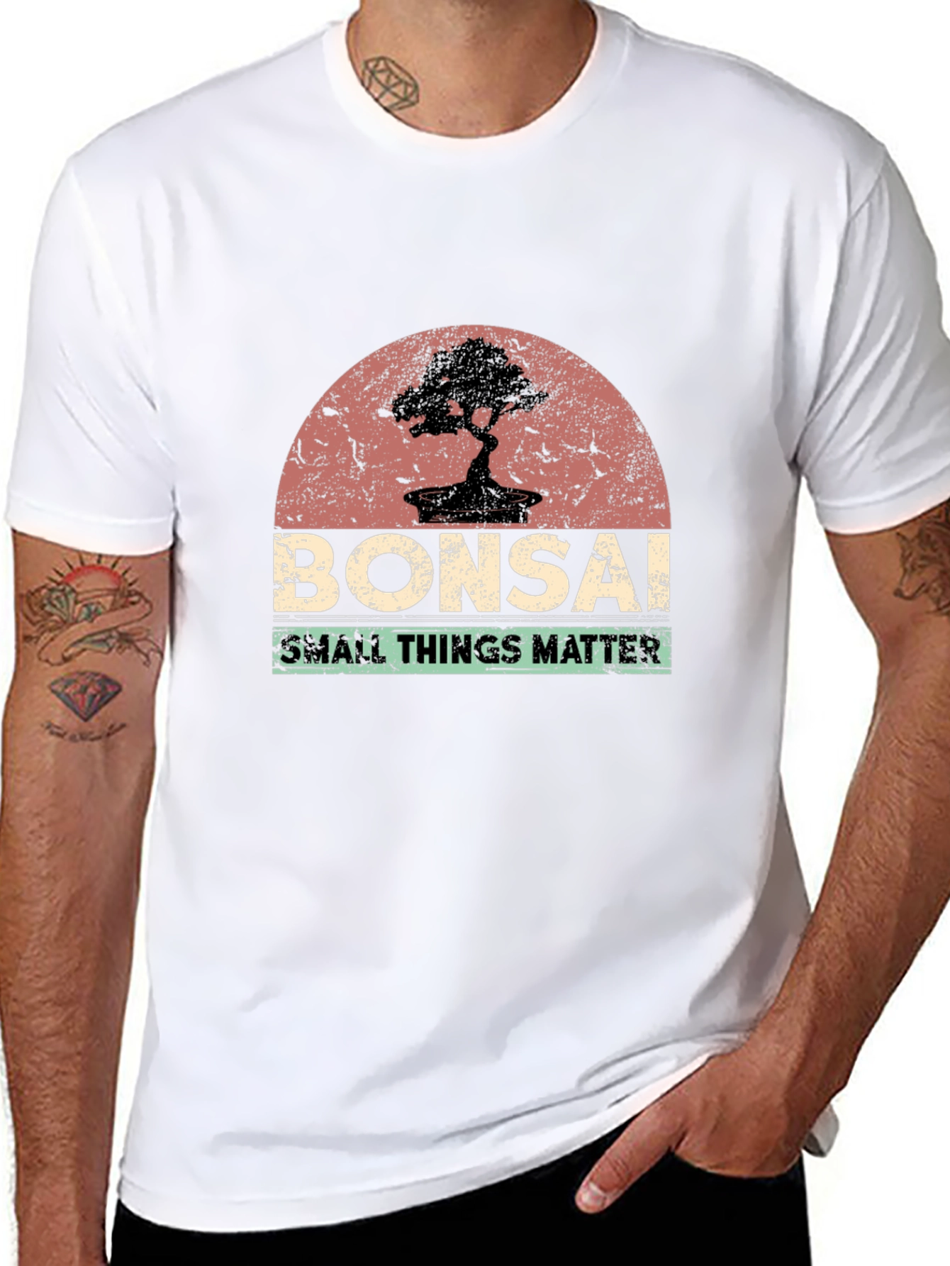 Bonsai Tree Graphic Tee - Small Things Matter T-Shirt